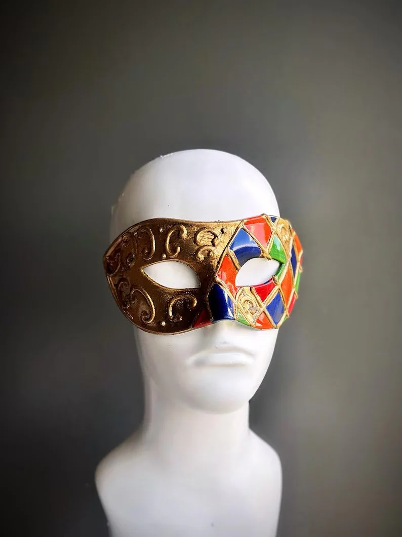 Carnival Jester – Harlequin Mask - Image 2