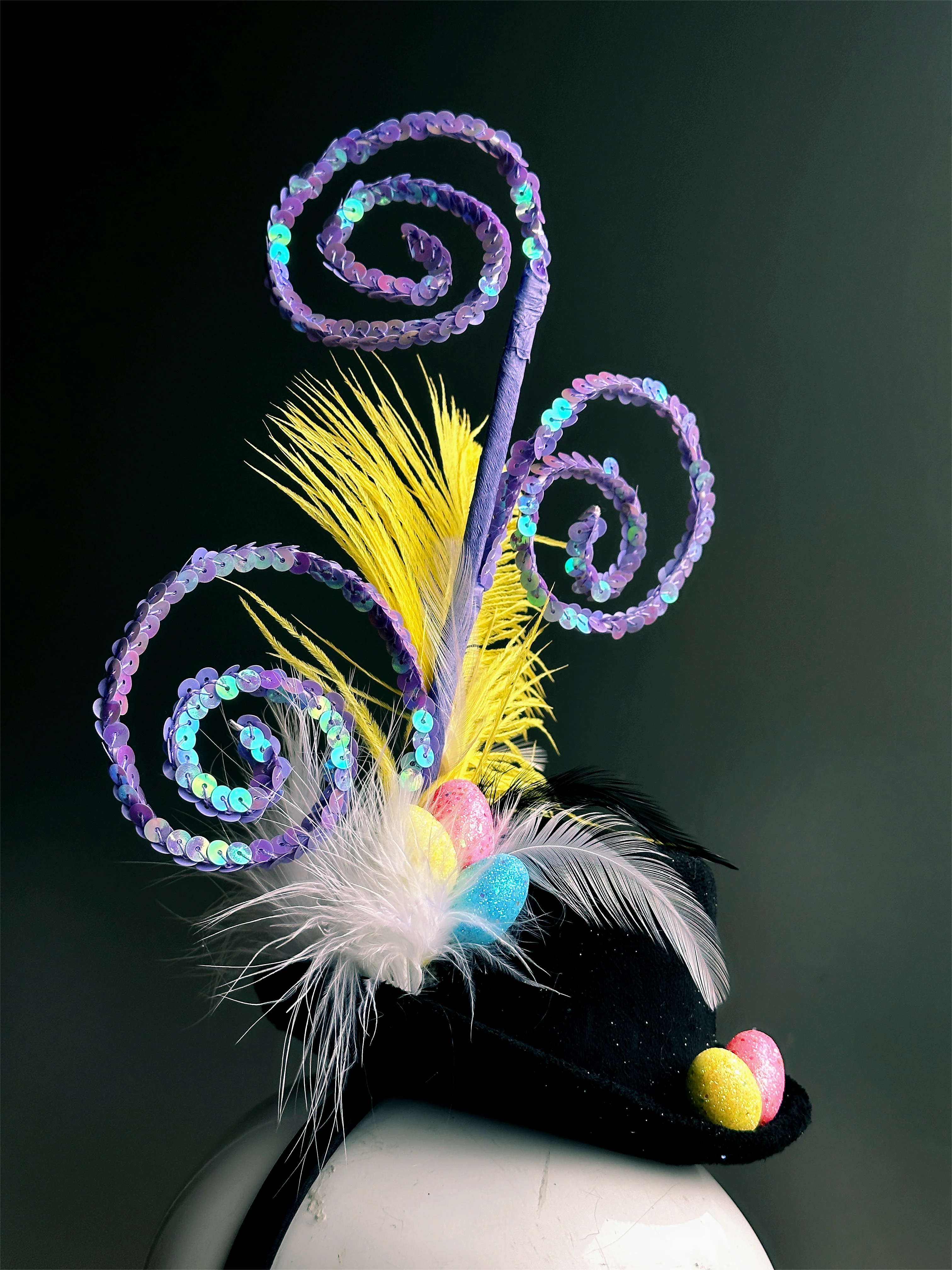 Kids Easter Hat - Purple Swirl