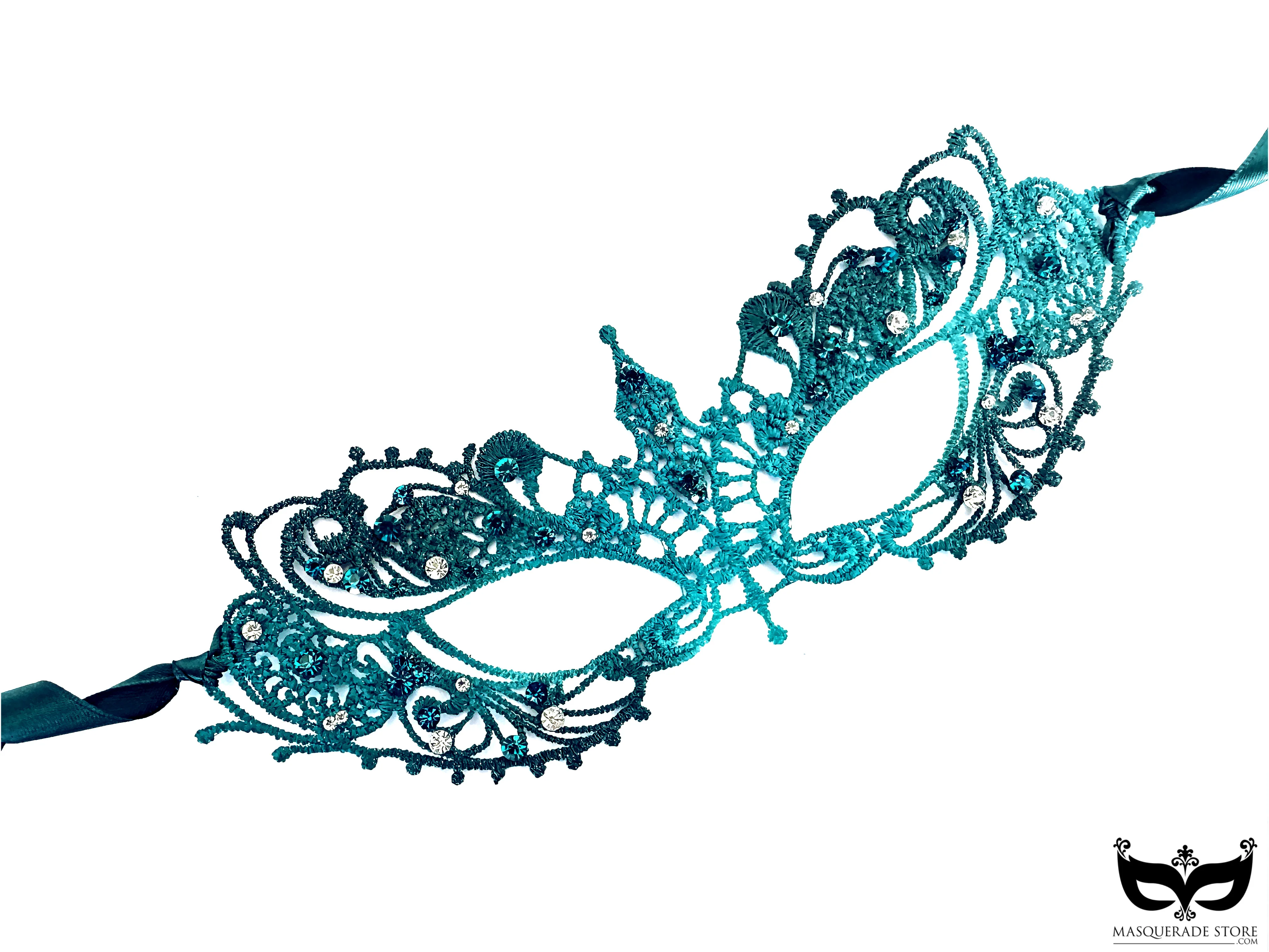 Ana Lace Mask - Blue