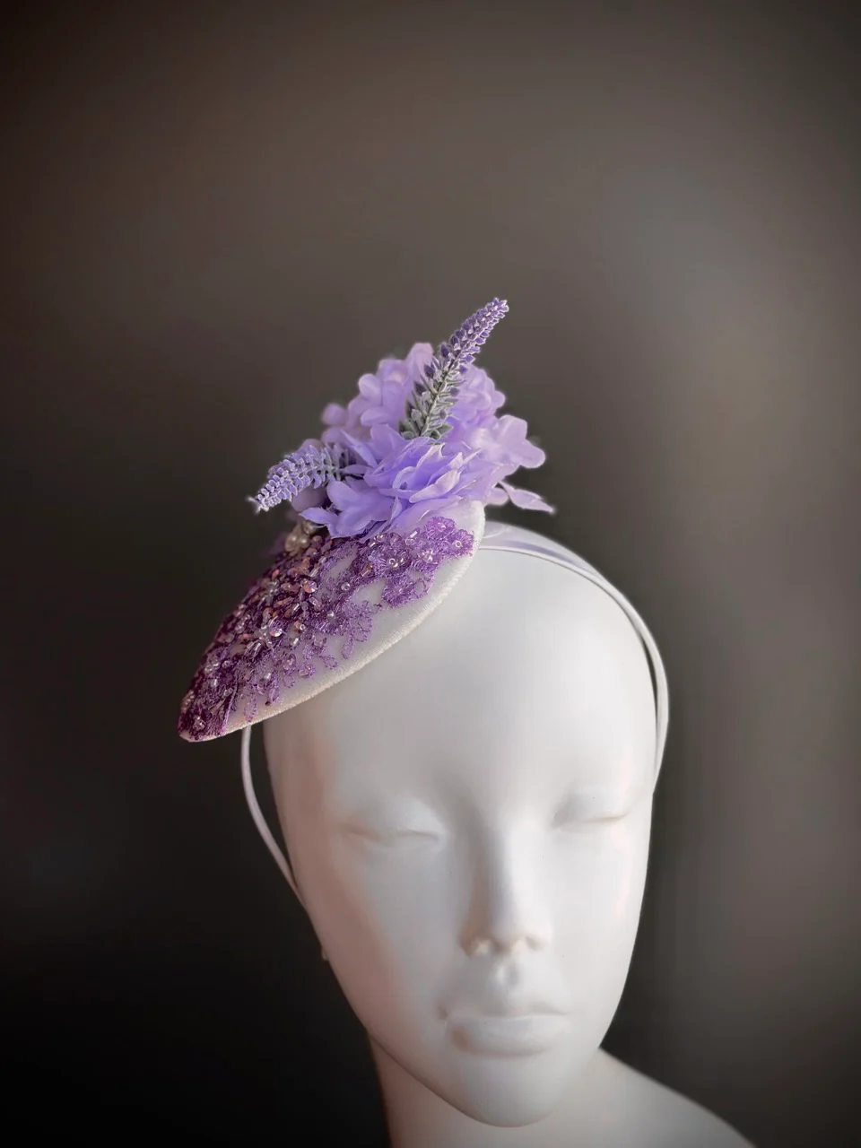 Lavender Whisper - Fascinator Hat - Image 3