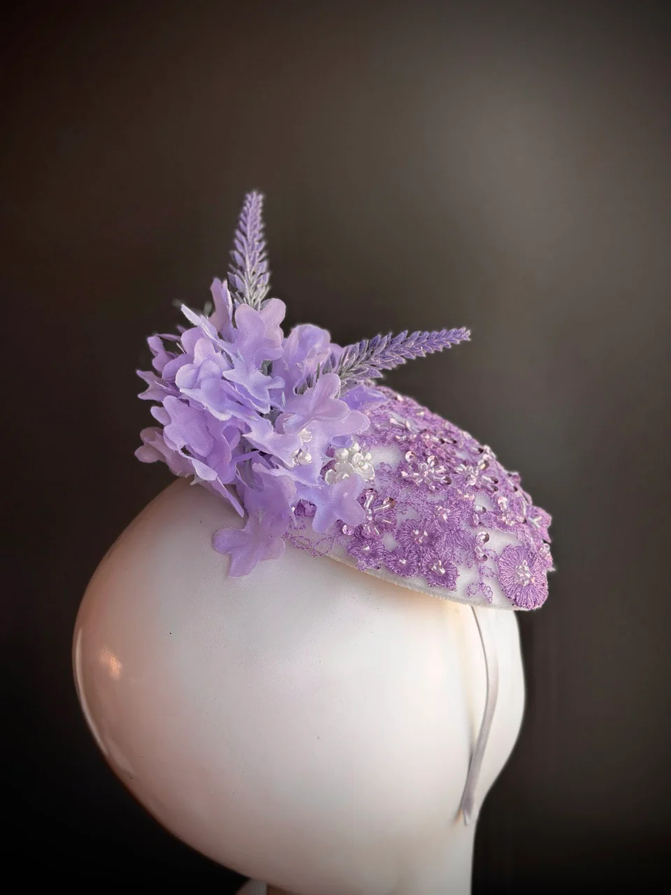 Lavender Whisper - Fascinator Hat - Image 4