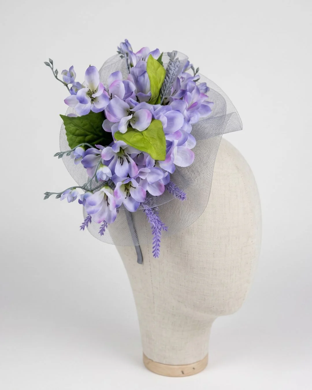 Lavender Meadow Fascinator - Purple - Image 2