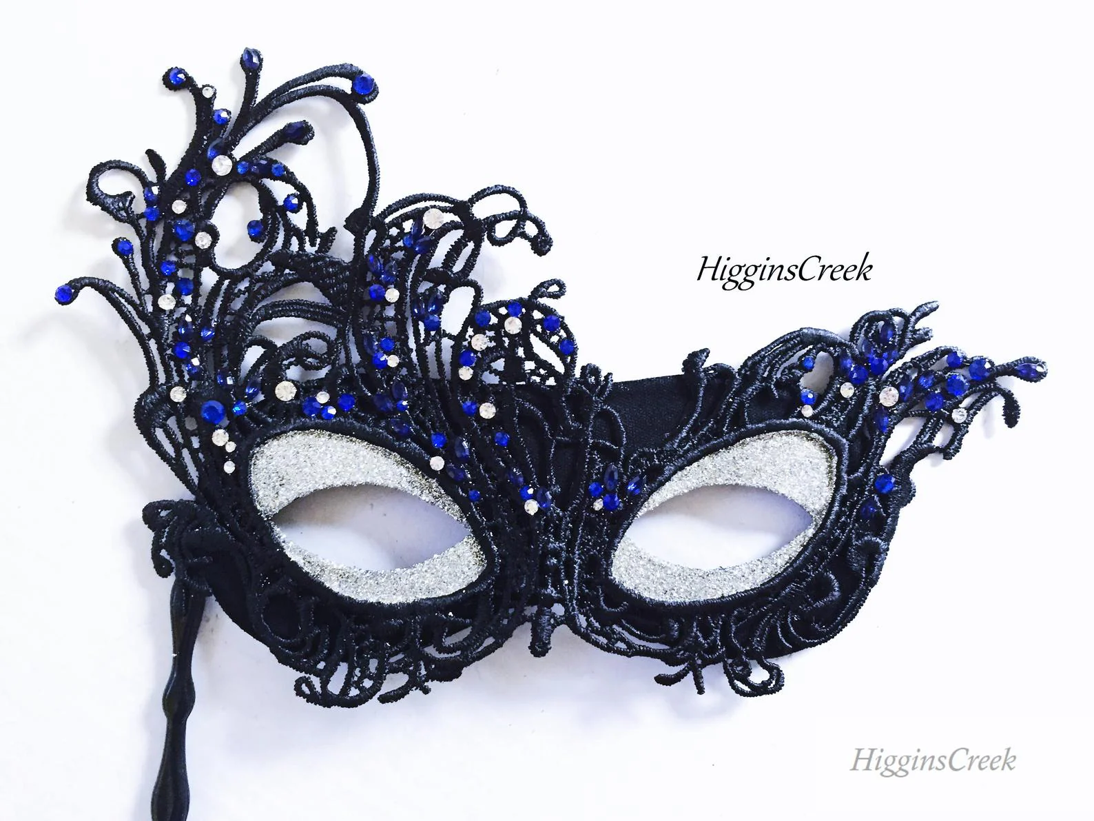 Venetian Eye Shimmer Mask - Black - Image 7