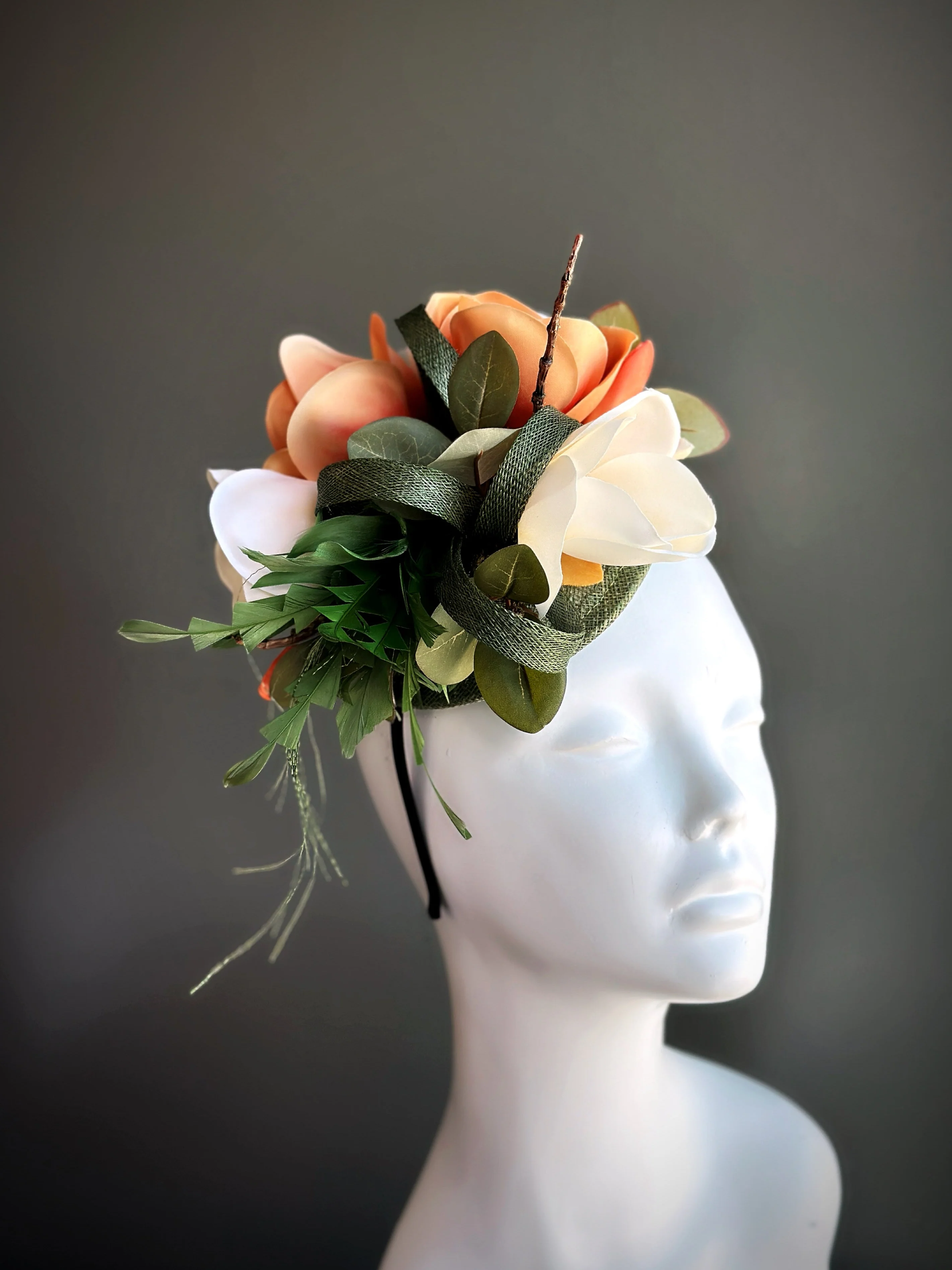 Magnolia Garden - Fascinator Hat - Image 3