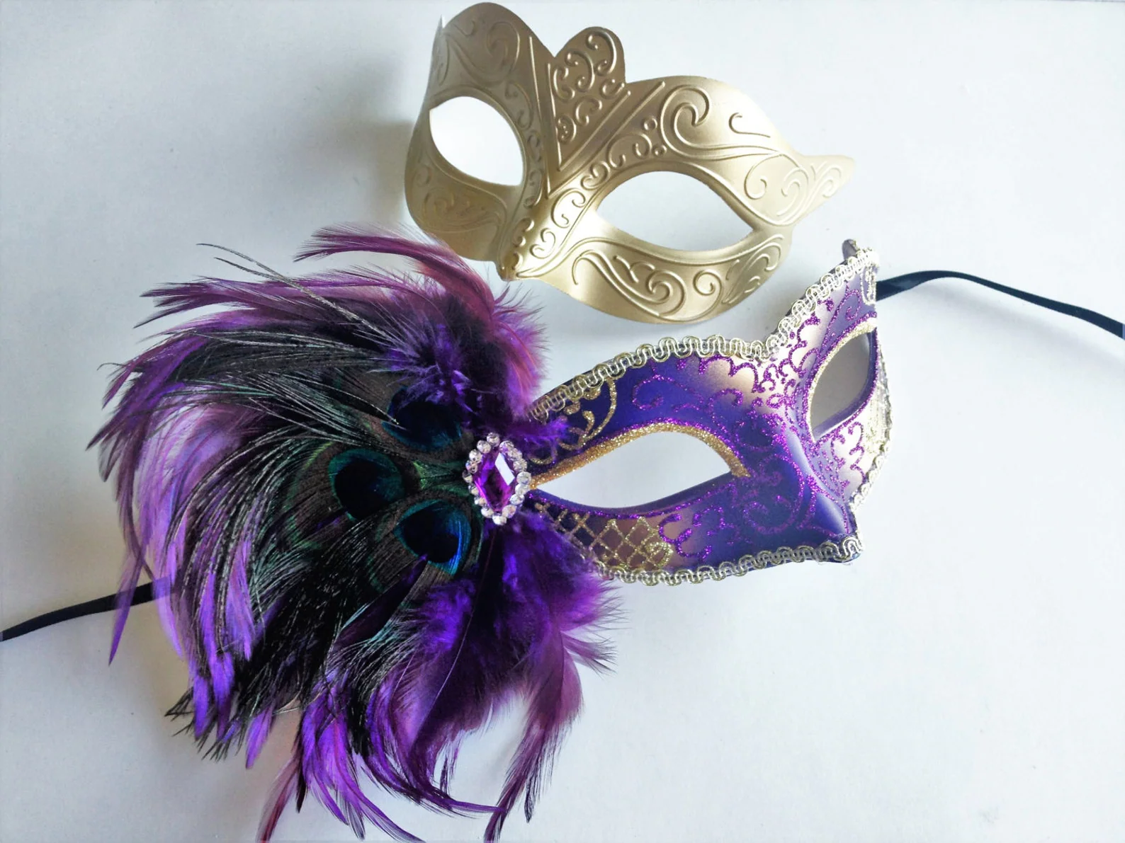 Royal Carnival – Mardi Gras Couples Masks - Image 2