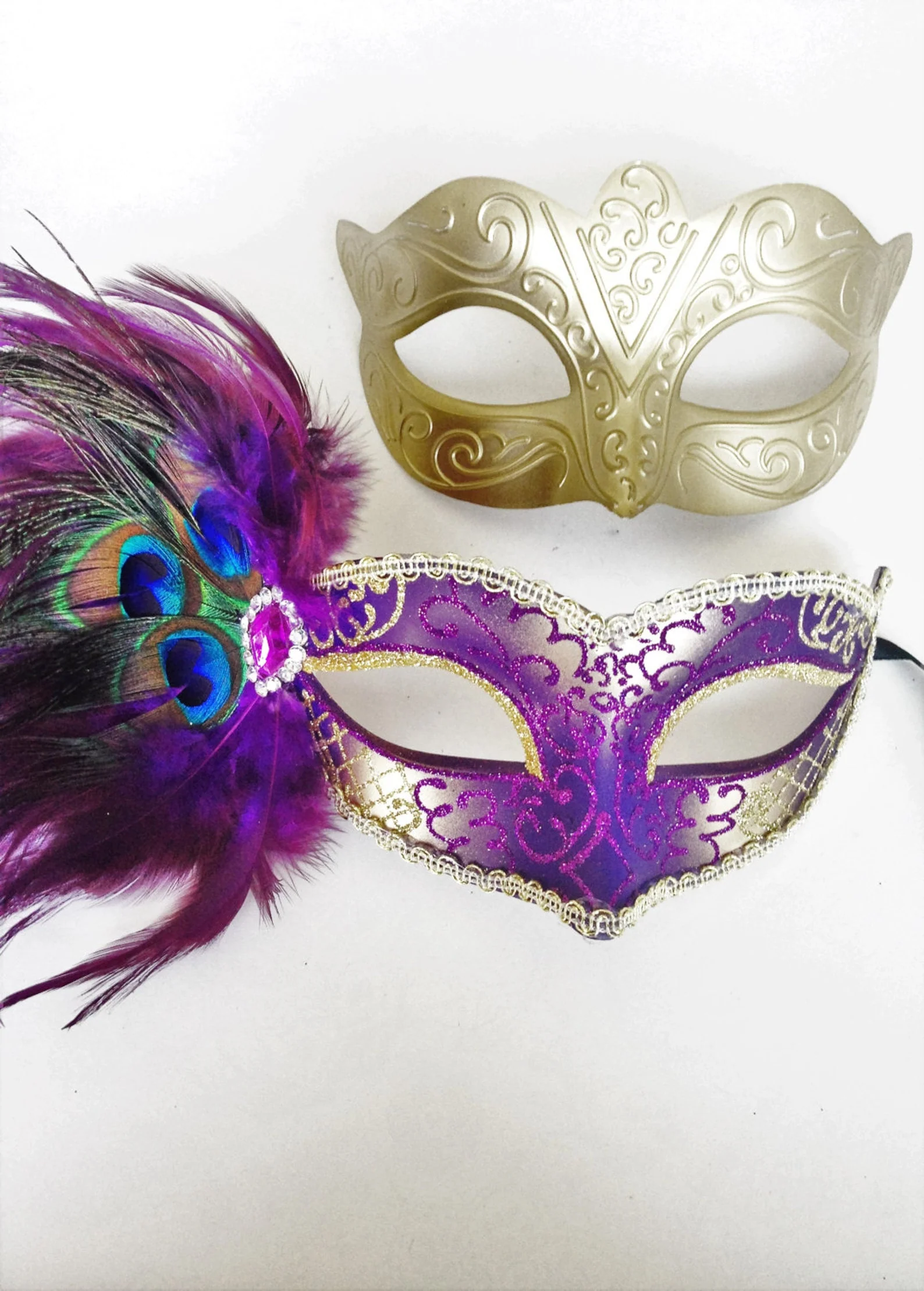 Royal Carnival – Mardi Gras Couples Masks - Image 3