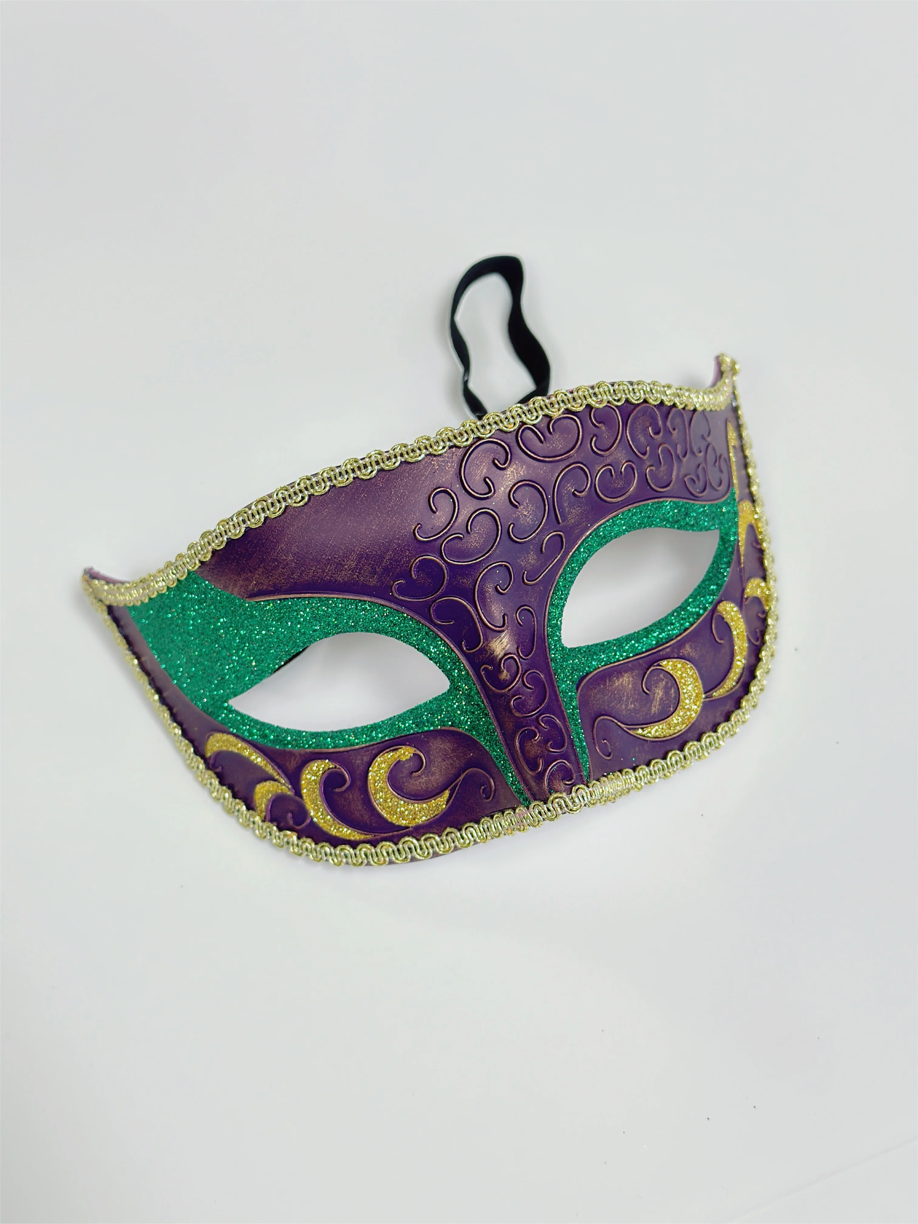 Mardi Gras Mask  - Purple/Gold/Green