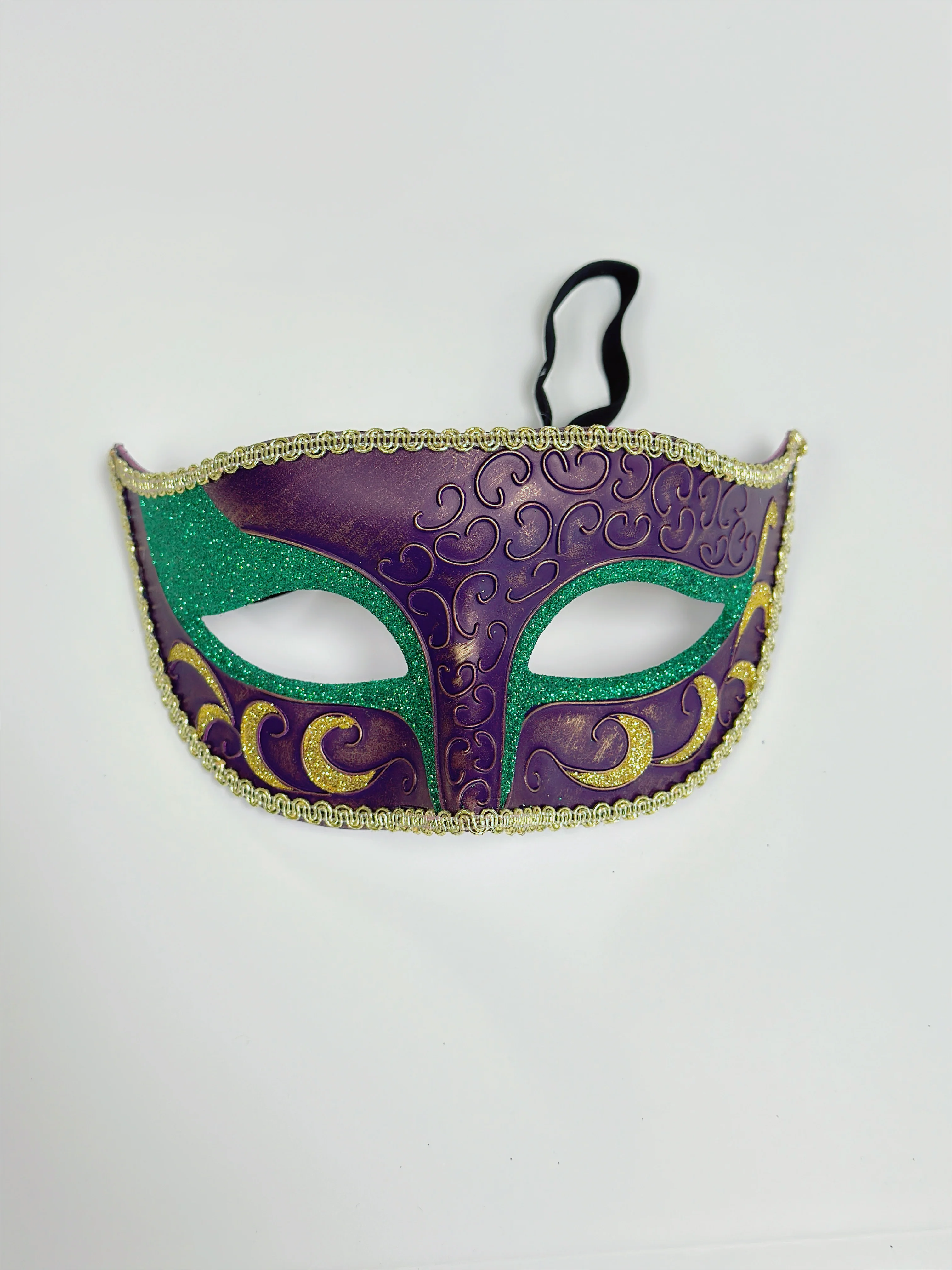 Mardi Gras Mask  - Purple/Gold/Green - Image 2