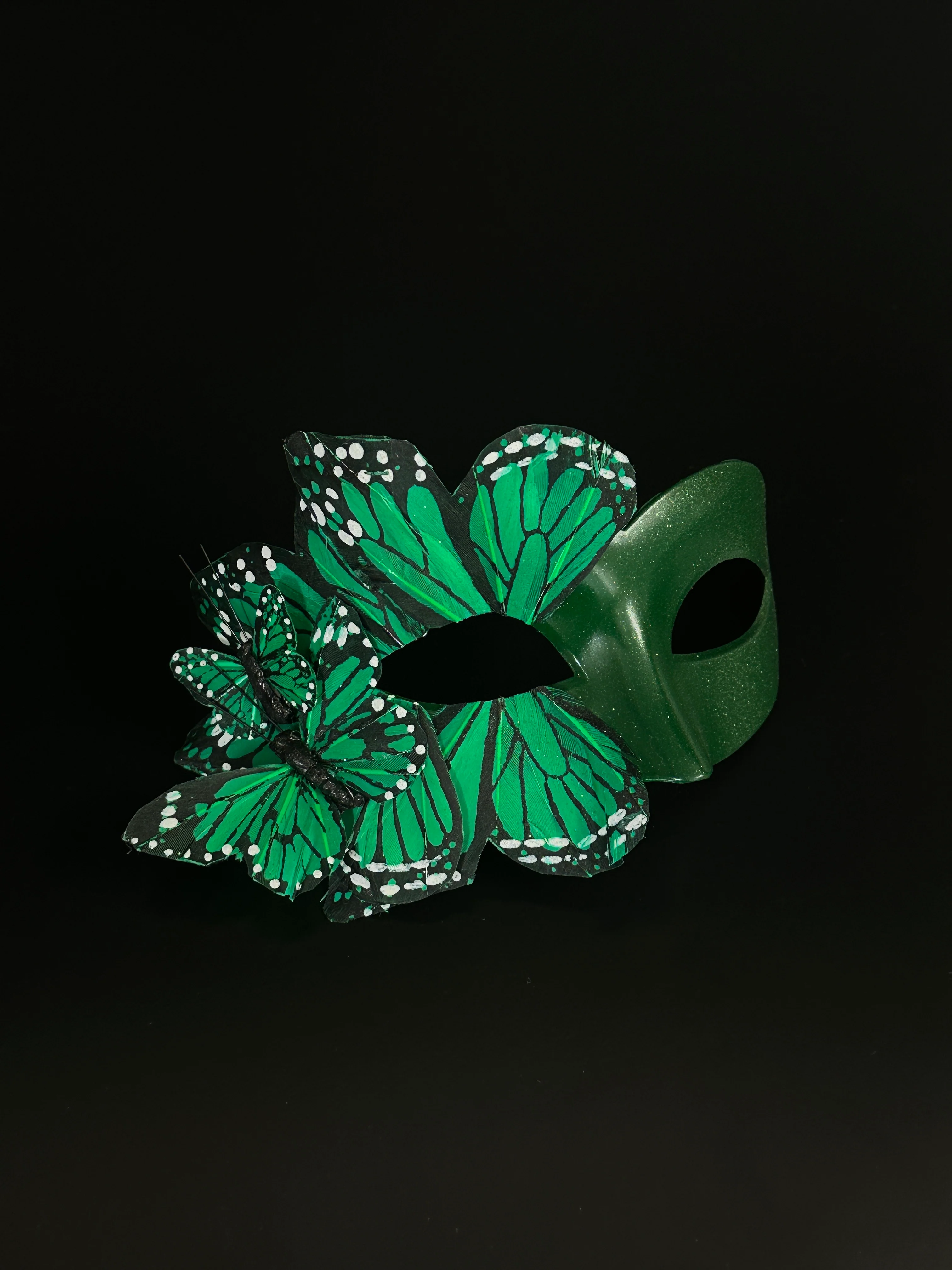 Fluttering Butterfly Mask - Green - Image 2