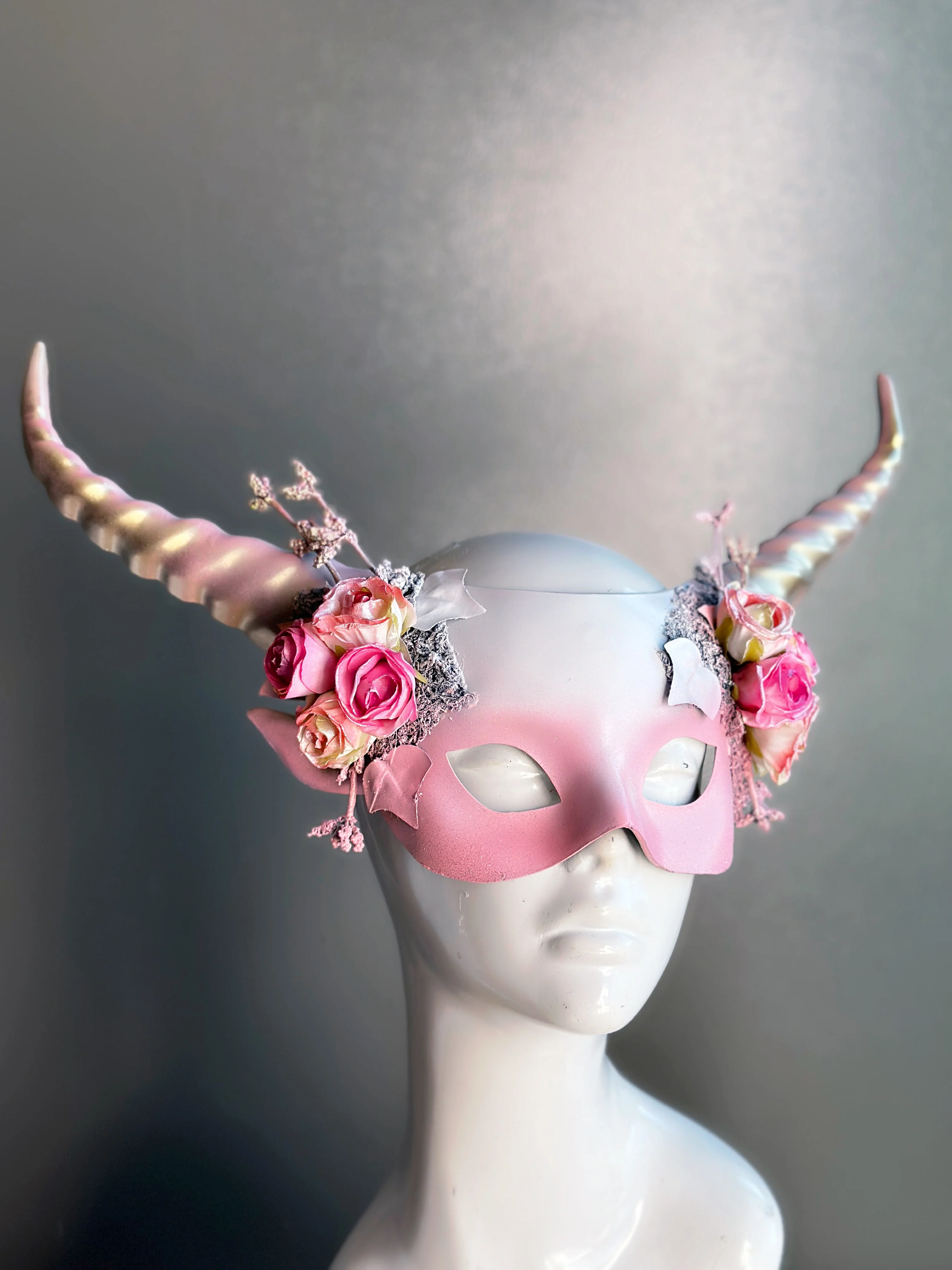 Long Horn Mask - Pink Beauty - Image 3