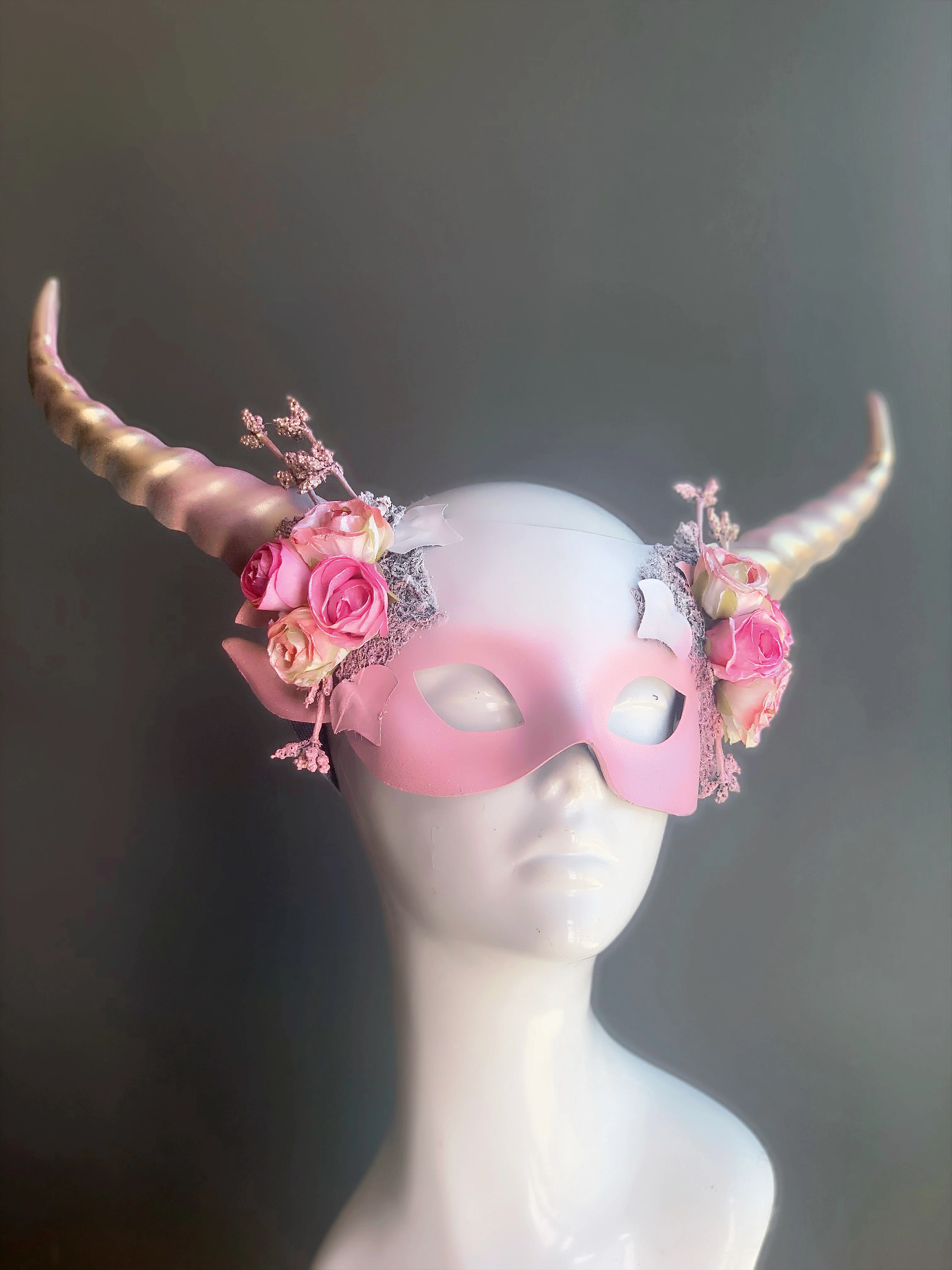 Long Horn Mask - Pink Beauty - Image 4
