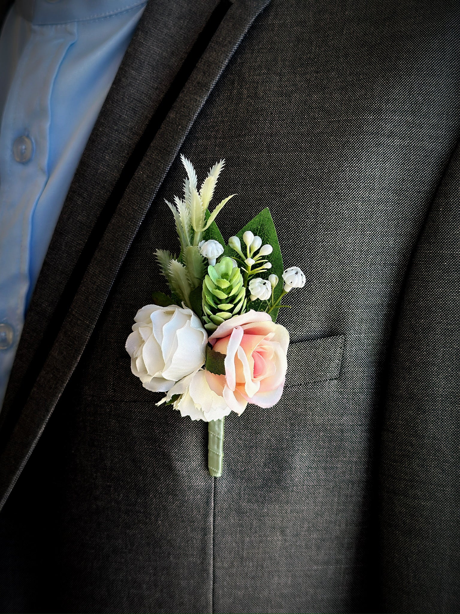 Meadow Blush - Boutonniere & Corsage - Image 2
