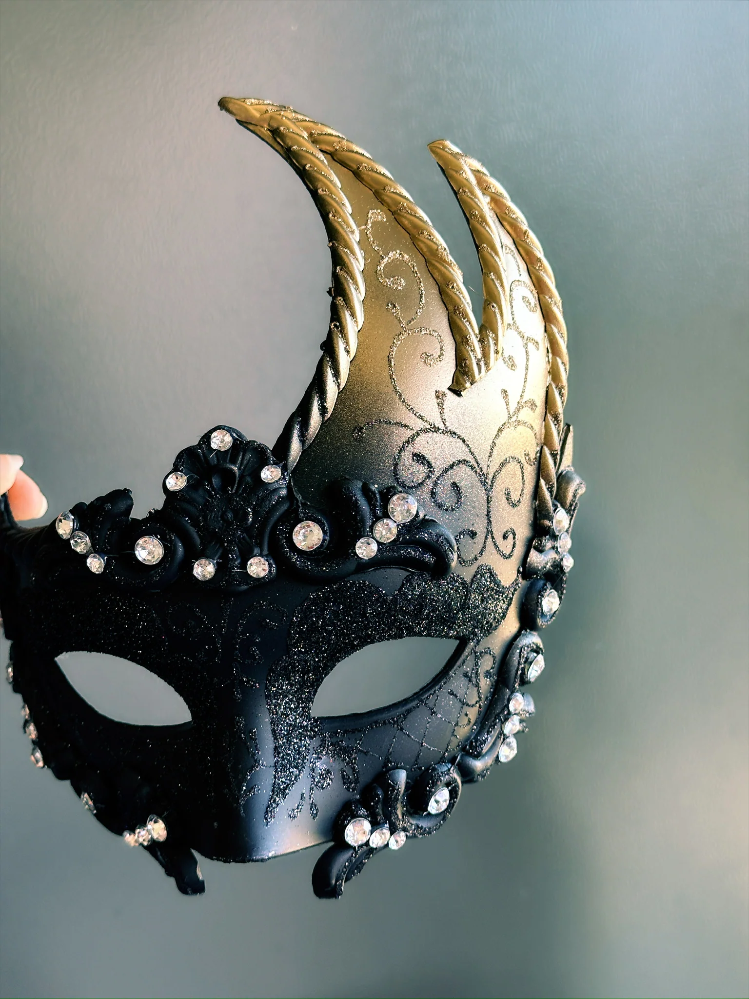Swan Peste -  Black and Gold Mask - Image 2