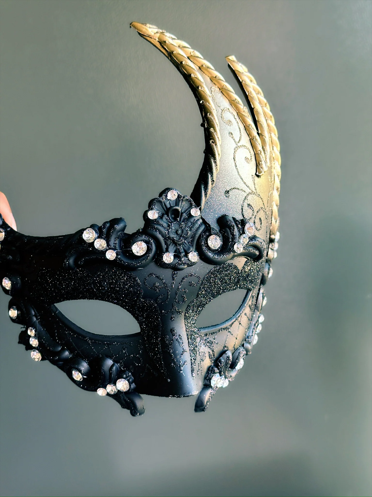 Swan Peste -  Black and Gold Mask - Image 3