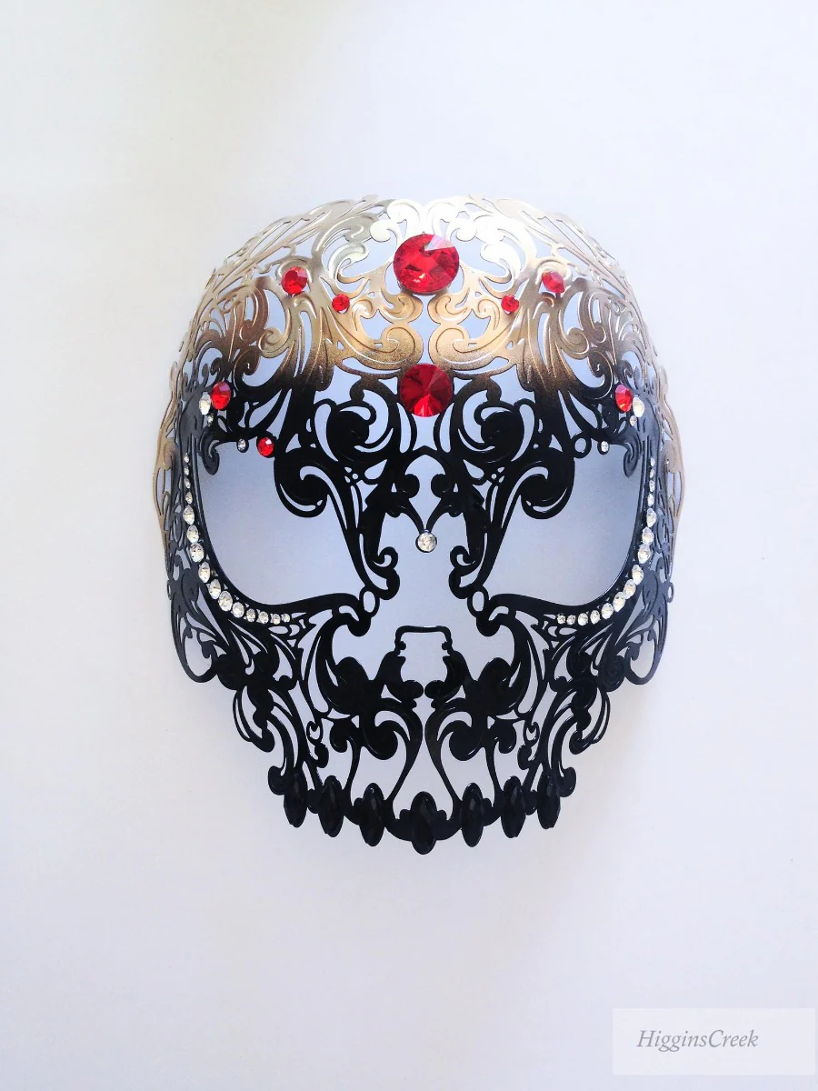 Metal Skull Mask - Ombre Colors - Image 4