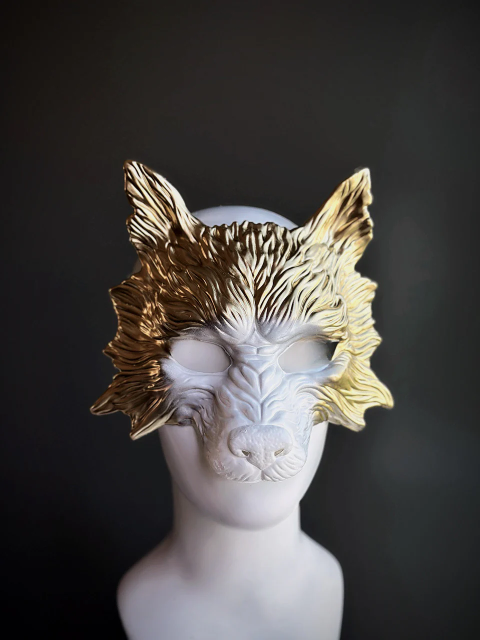Werewolf Mask - Gold/White - Image 2