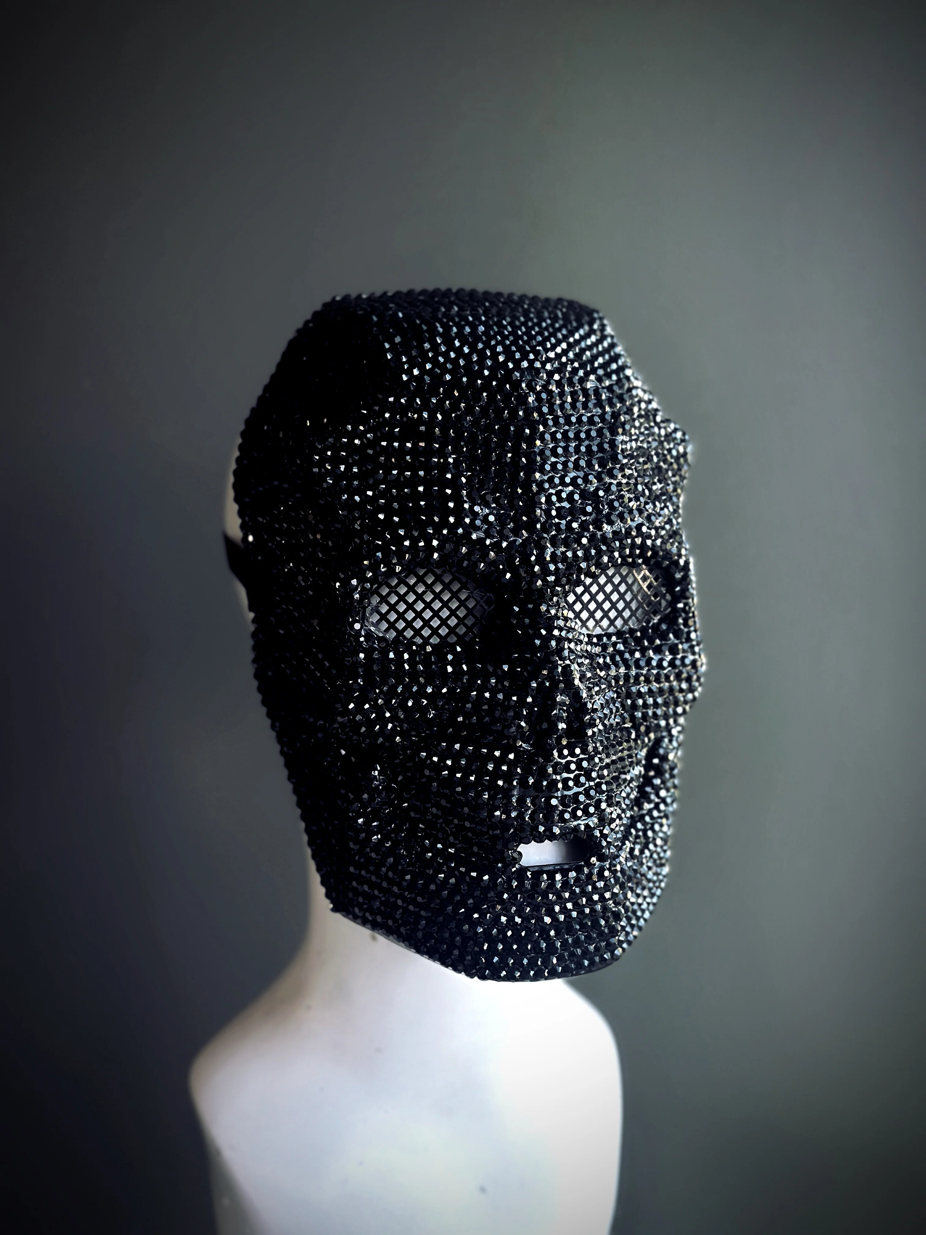 Diamond Deathmask - Black Crystal Skull Mask - Image 2
