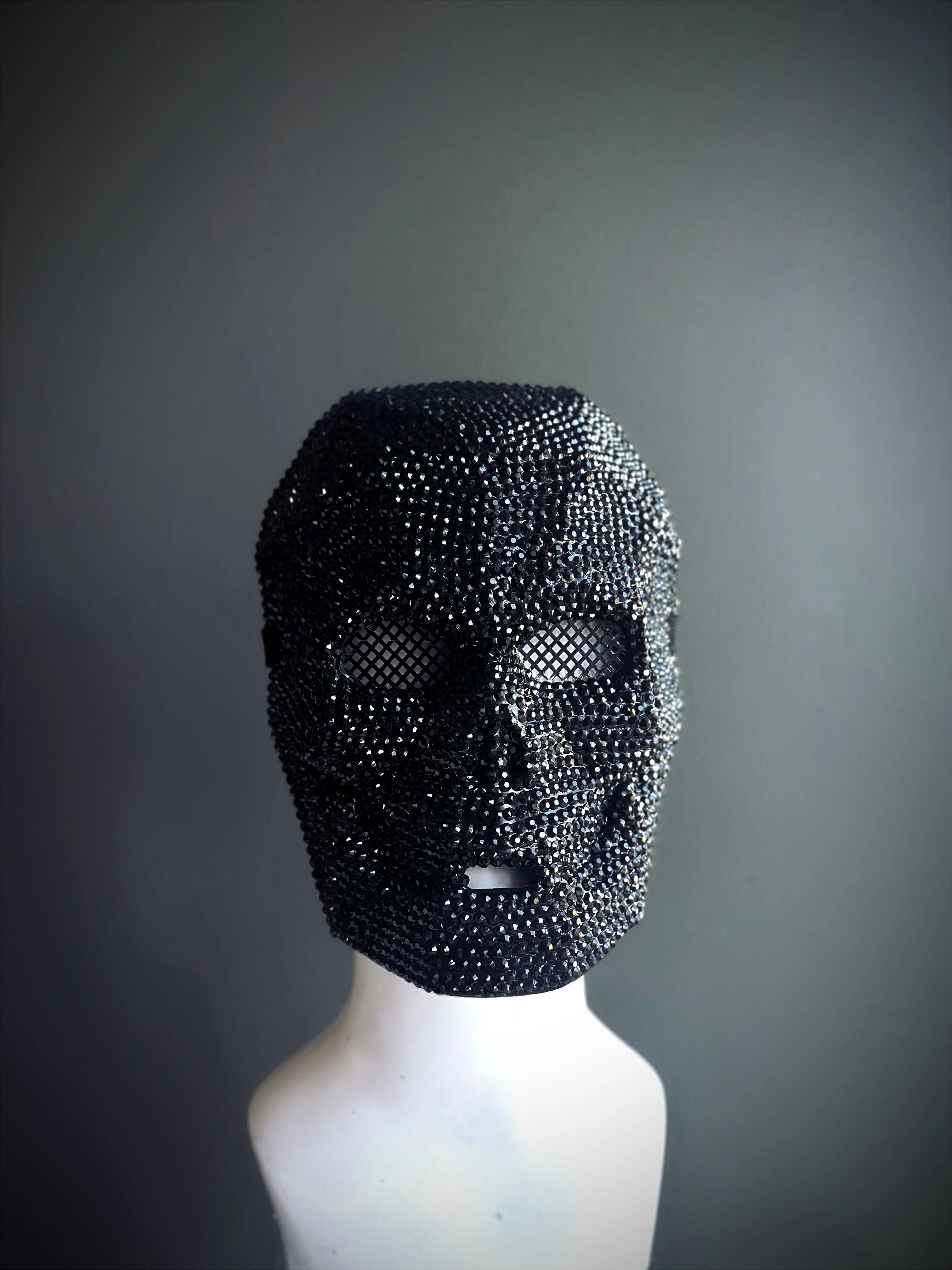 Diamond Deathmask - Black Crystal Skull Mask - Image 3