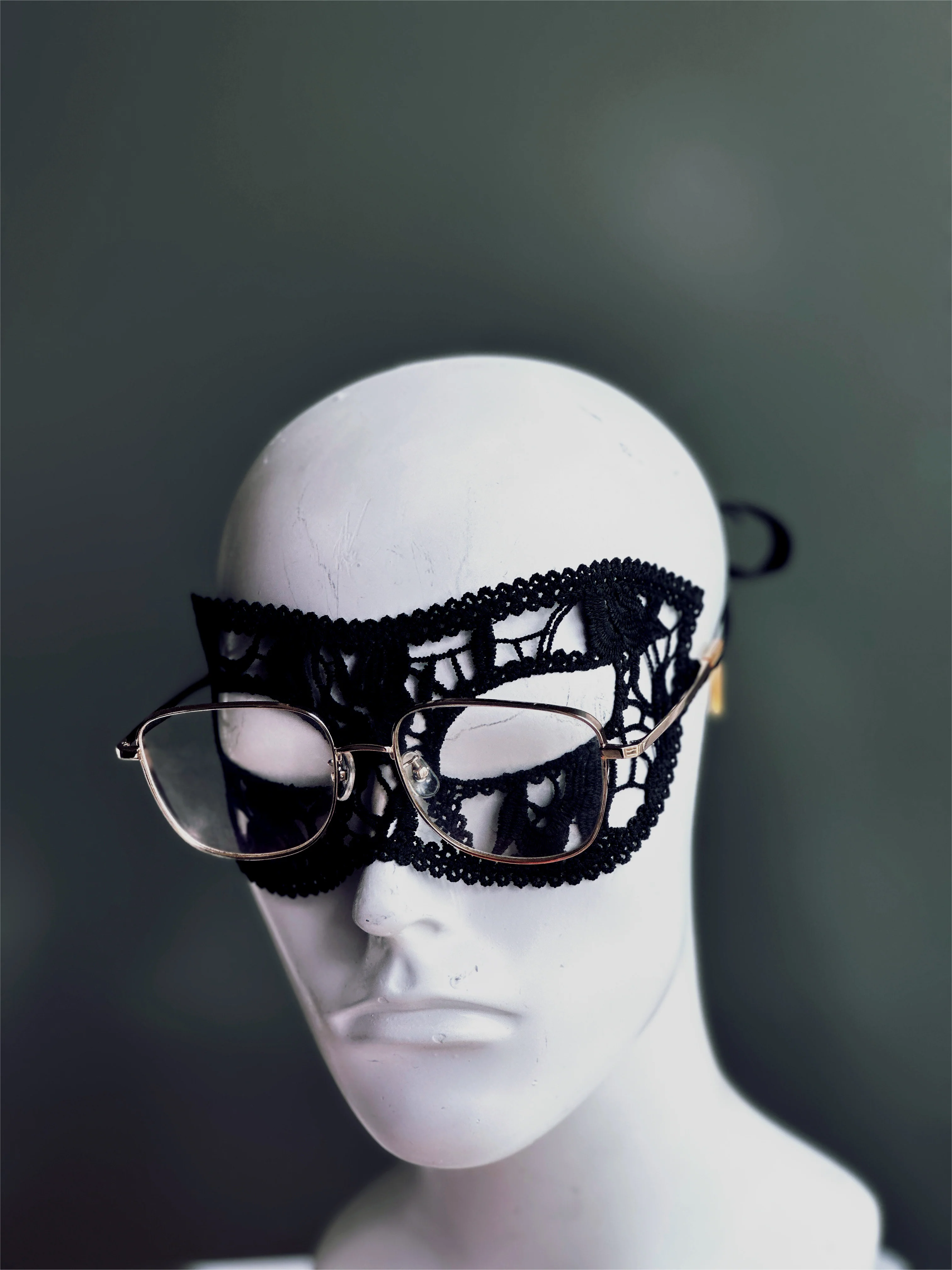 Men's Eyeglass Mask - Black - Image 3
