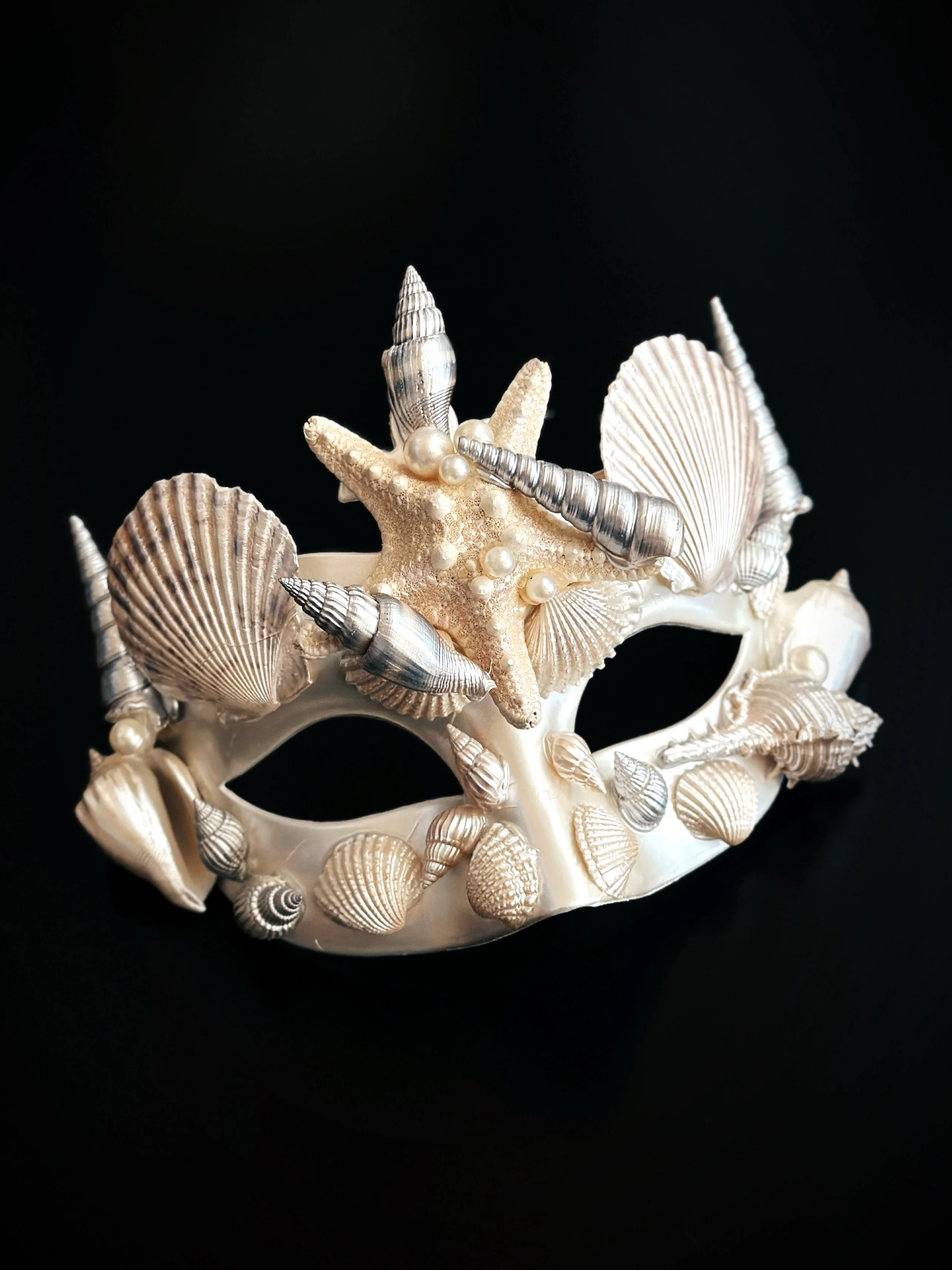 Merman Shell Mask - Ivory