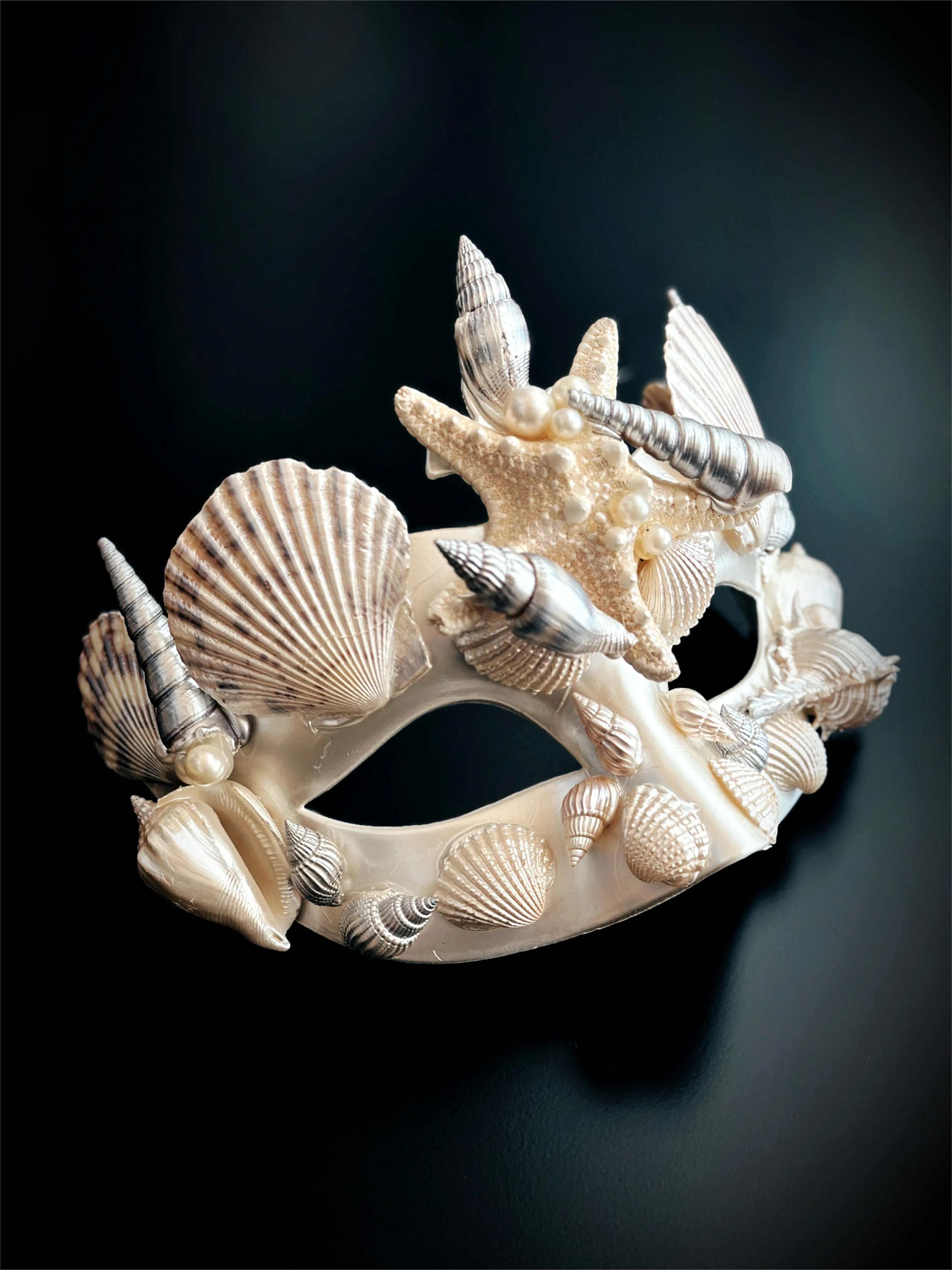 Merman Shell Mask - Ivory - Image 2