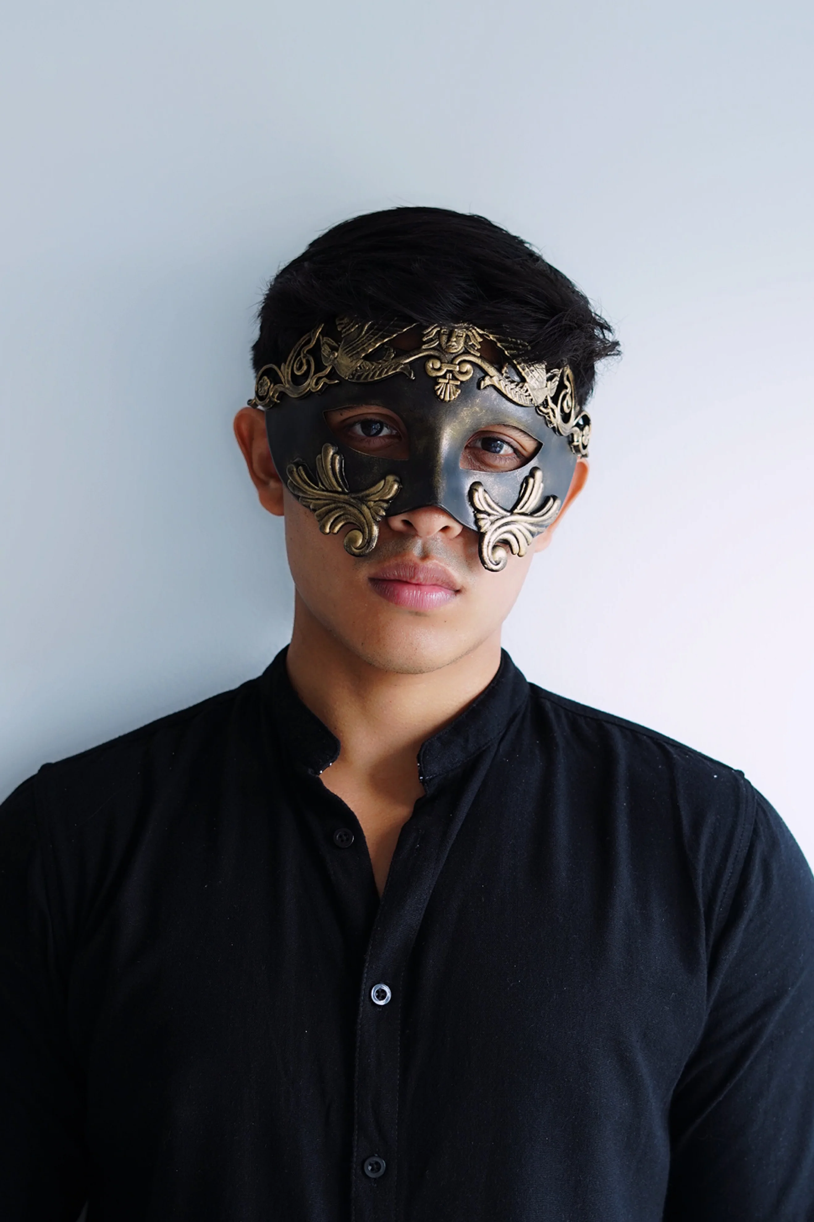 Gladiator Mask - Gold/Black - Image 6