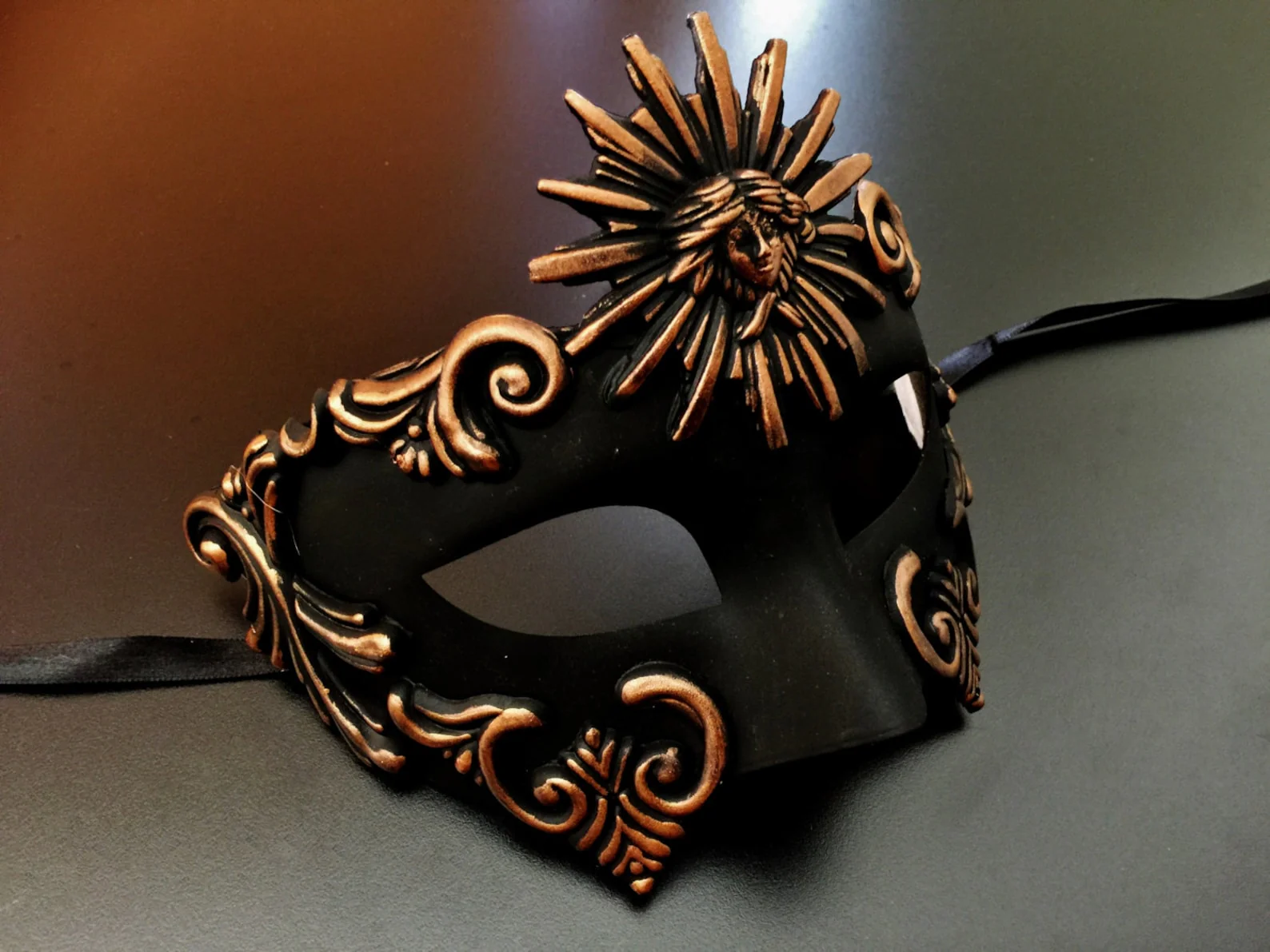 Sun God Mask - Bronze/Black - Image 4
