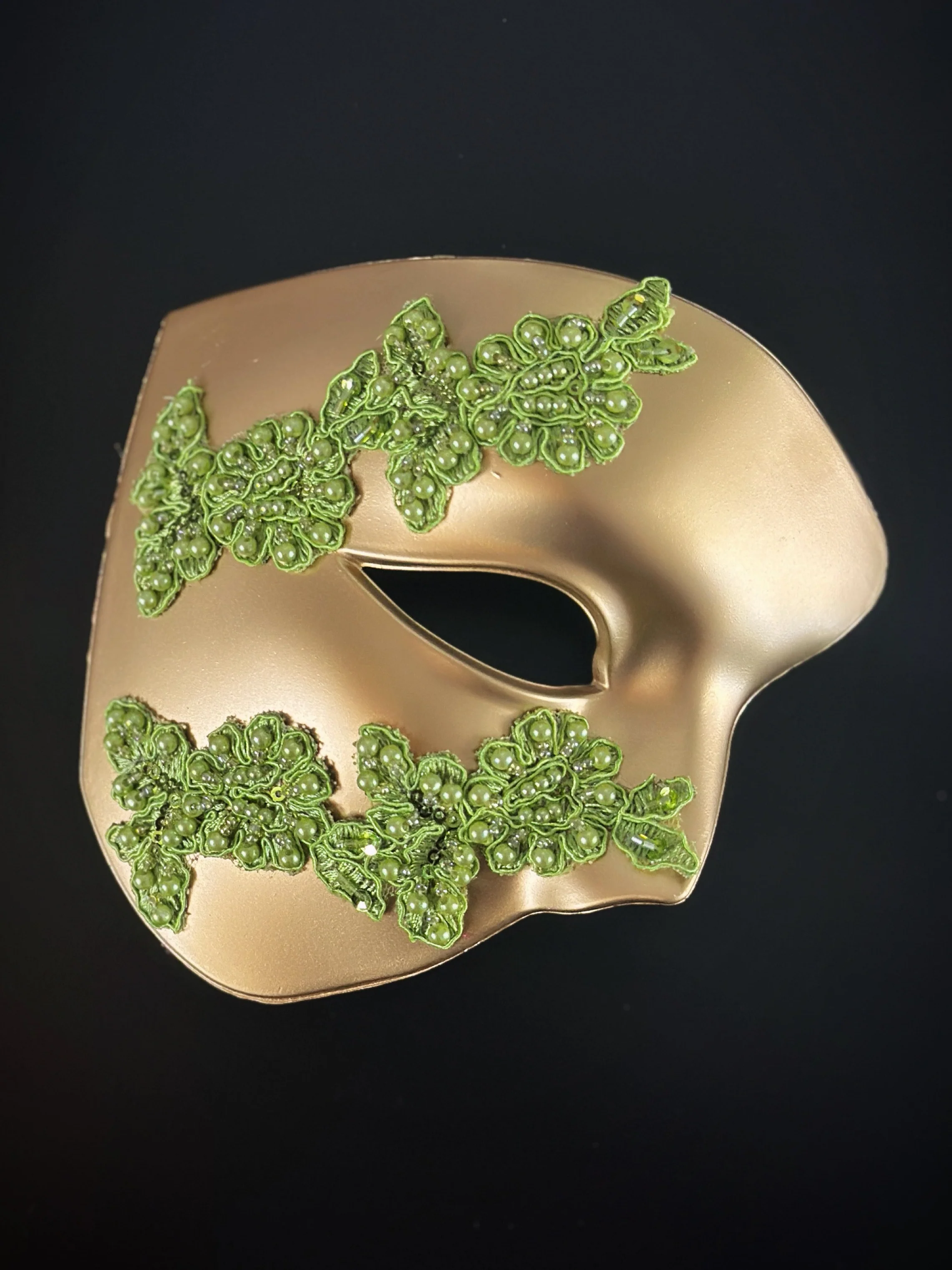 Forest Regent Mask - Green Gold