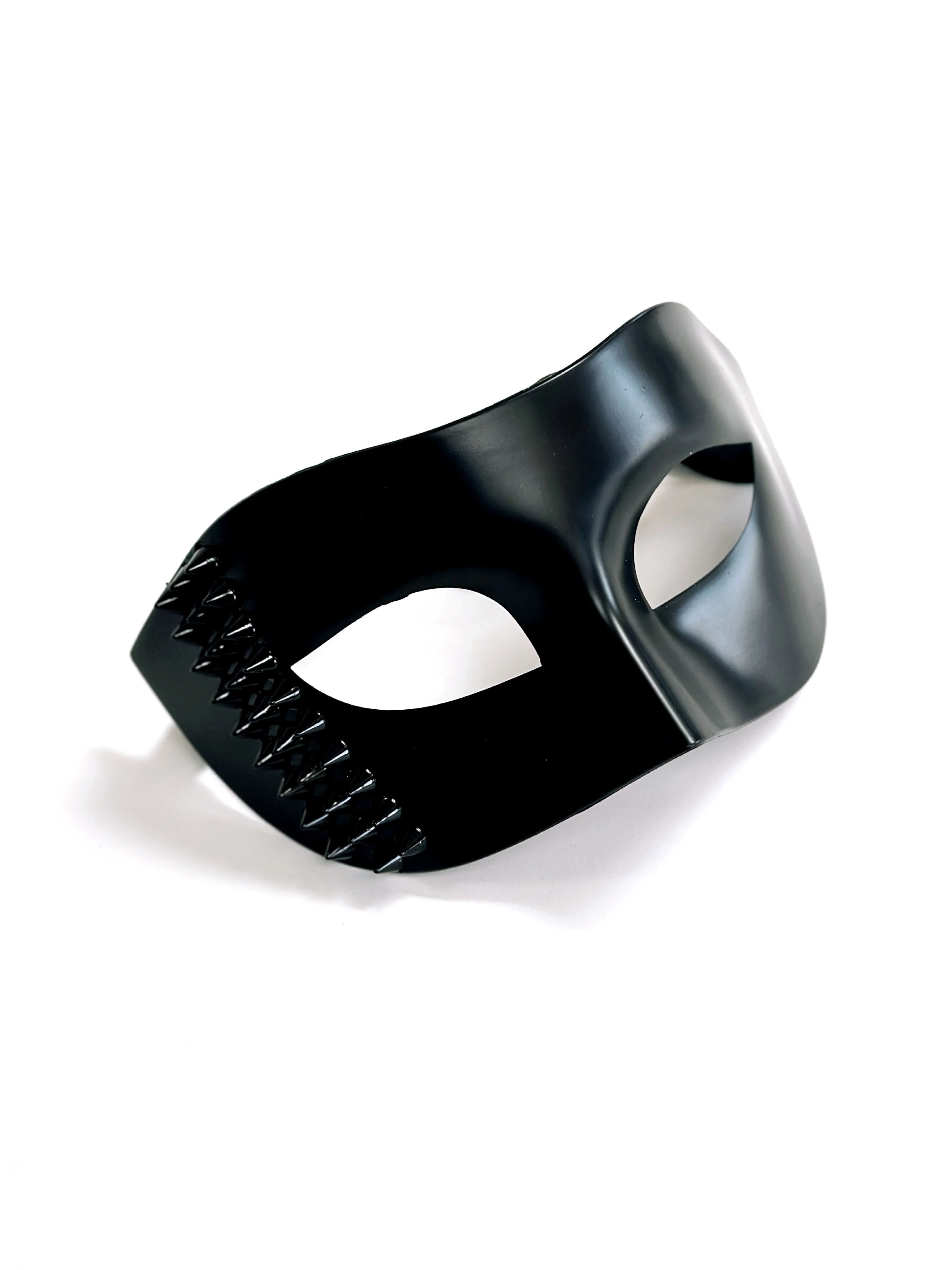 Studded Venetian Mask - Black - Image 3