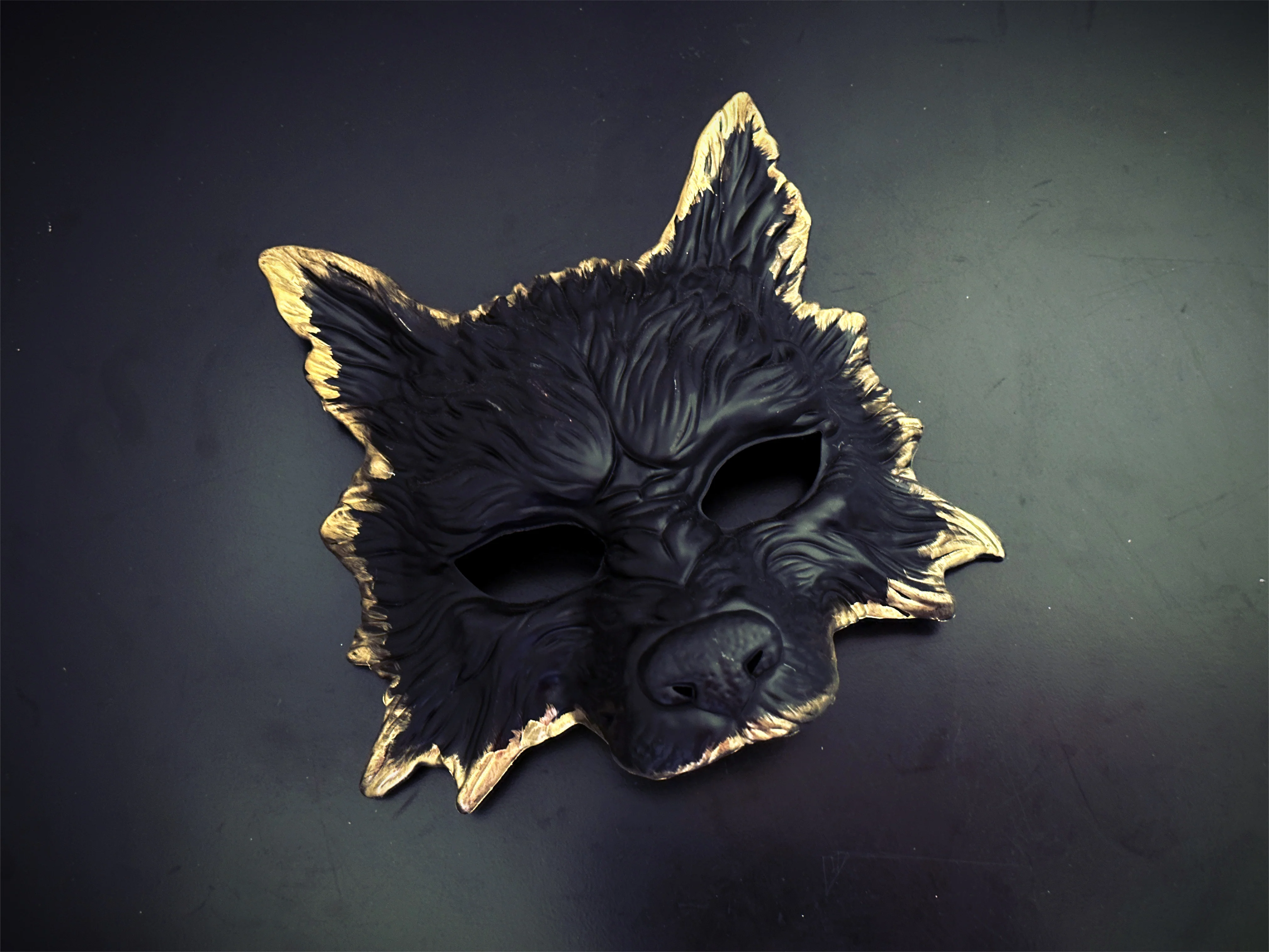 Were wolf Mask - Gold Edges