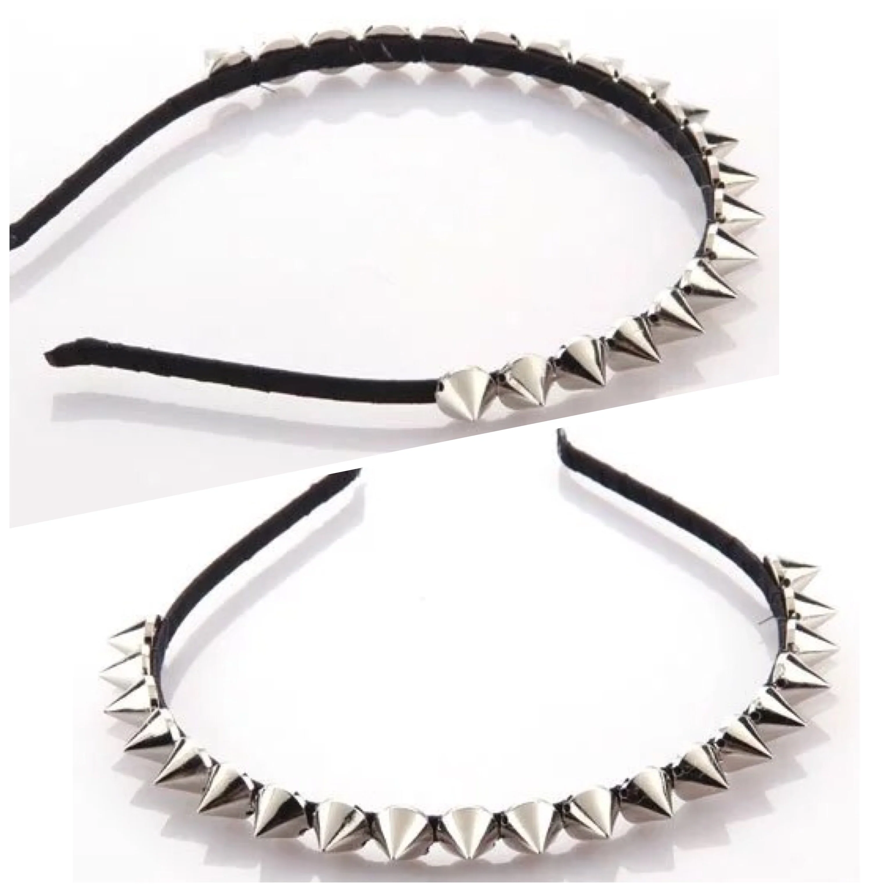 Studded Headband - Silver - Image 2