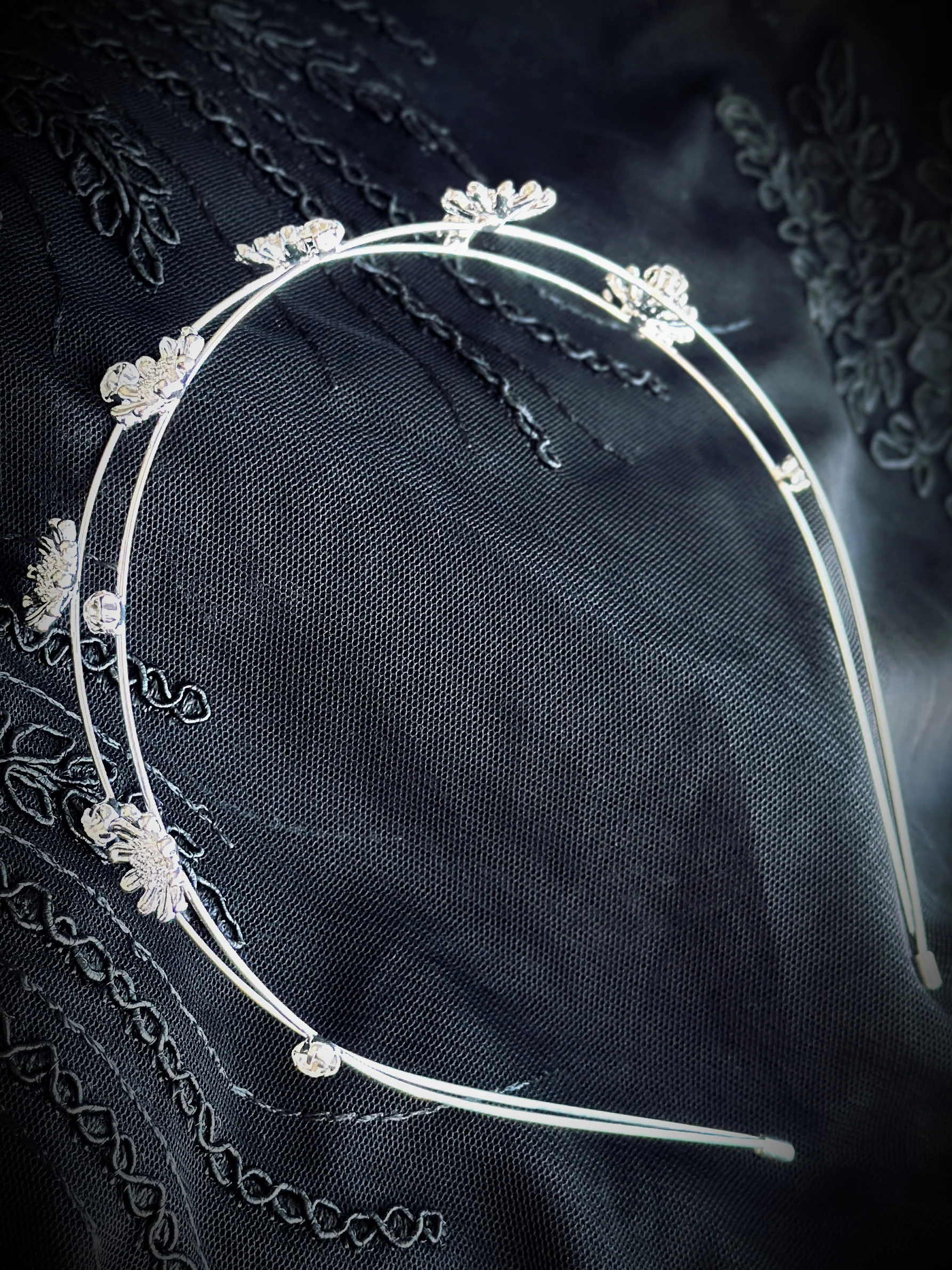 Moonflower Dream Headband - Silver - Image 3