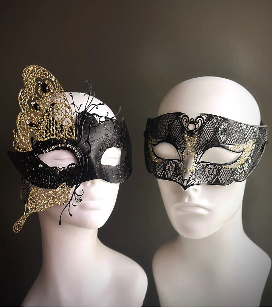Moonlit Enchant Masks - Black/Gold