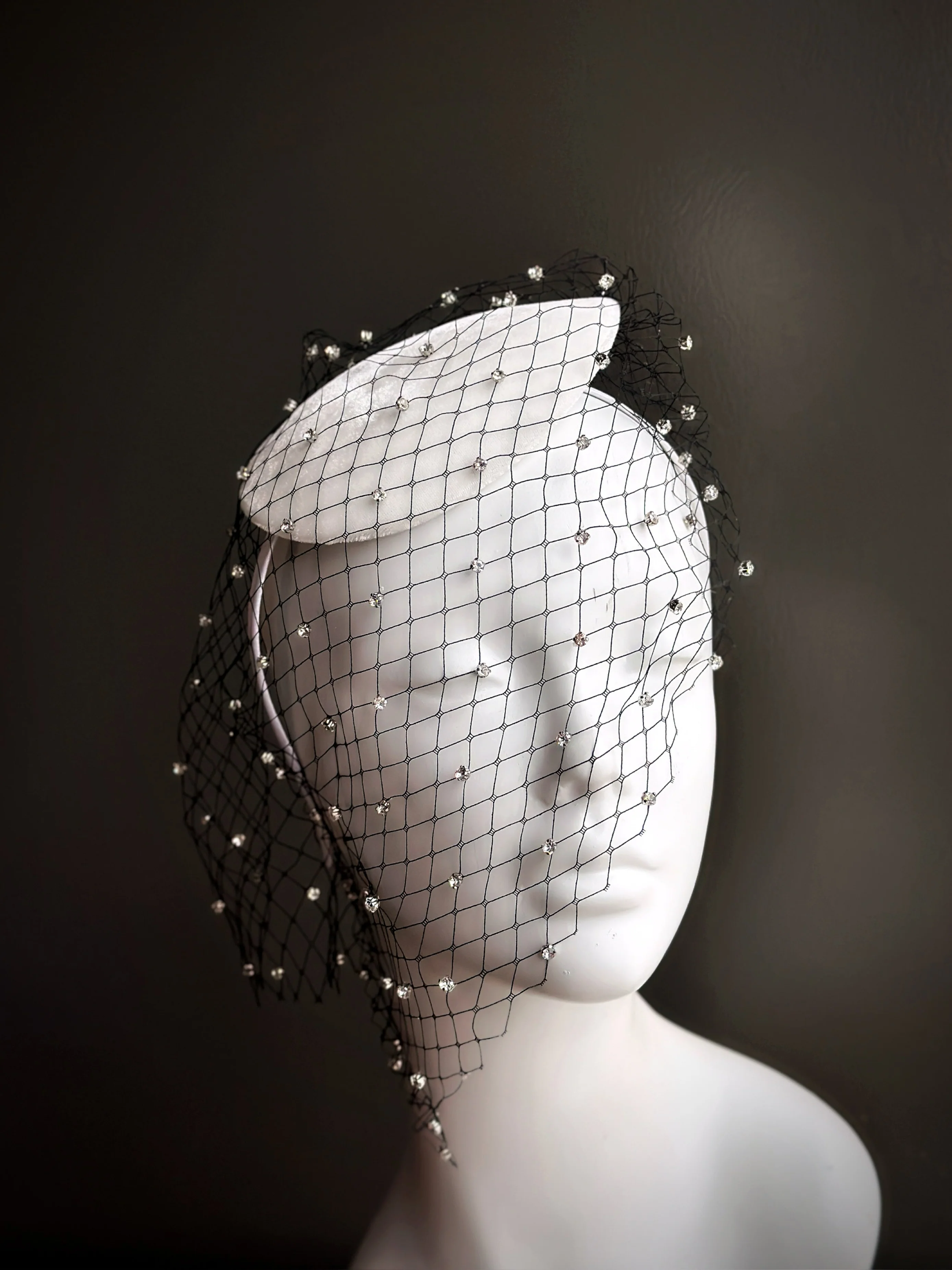 Moonveil Fascinator - White