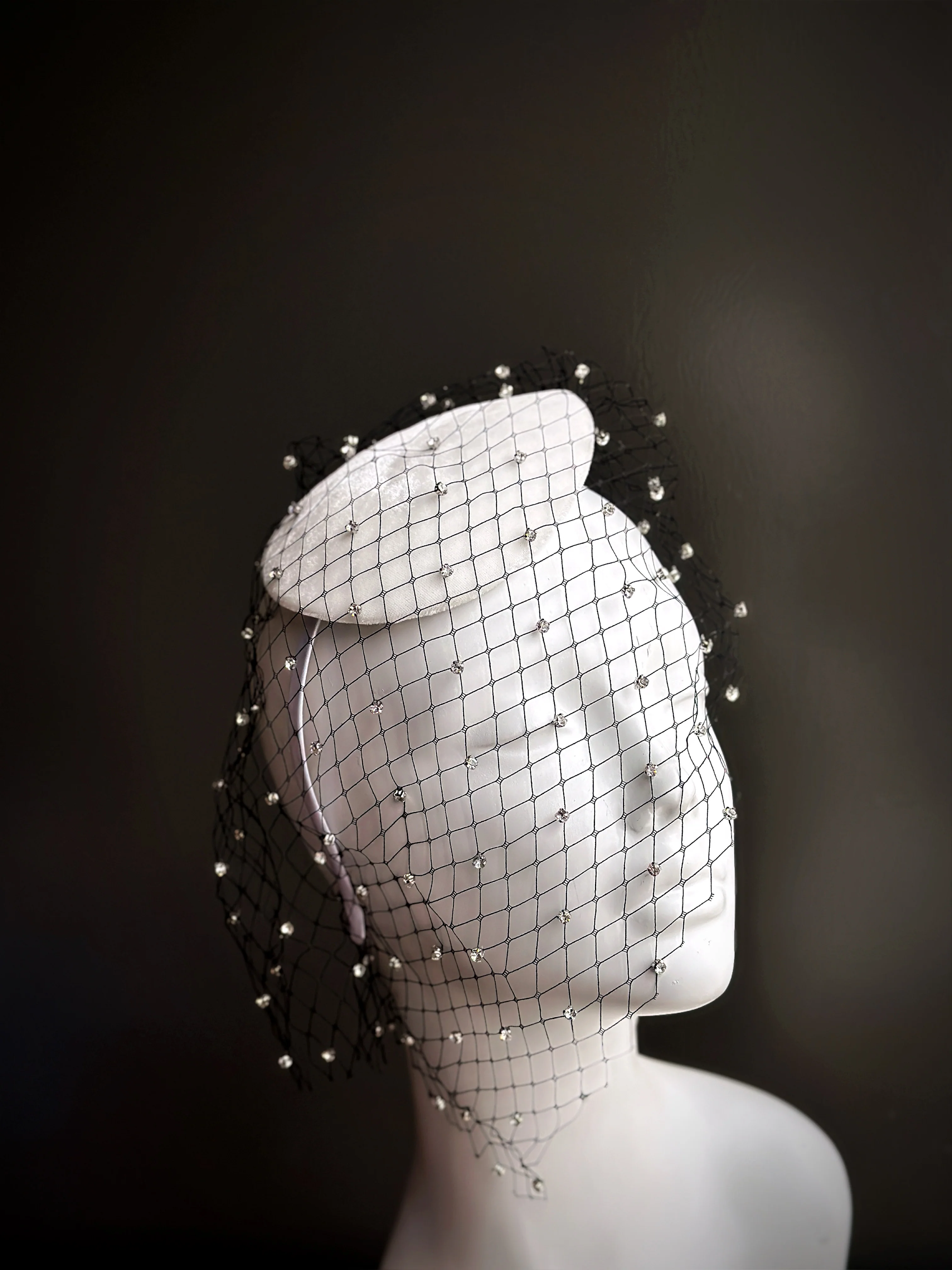 Moonveil Fascinator - White - Image 3