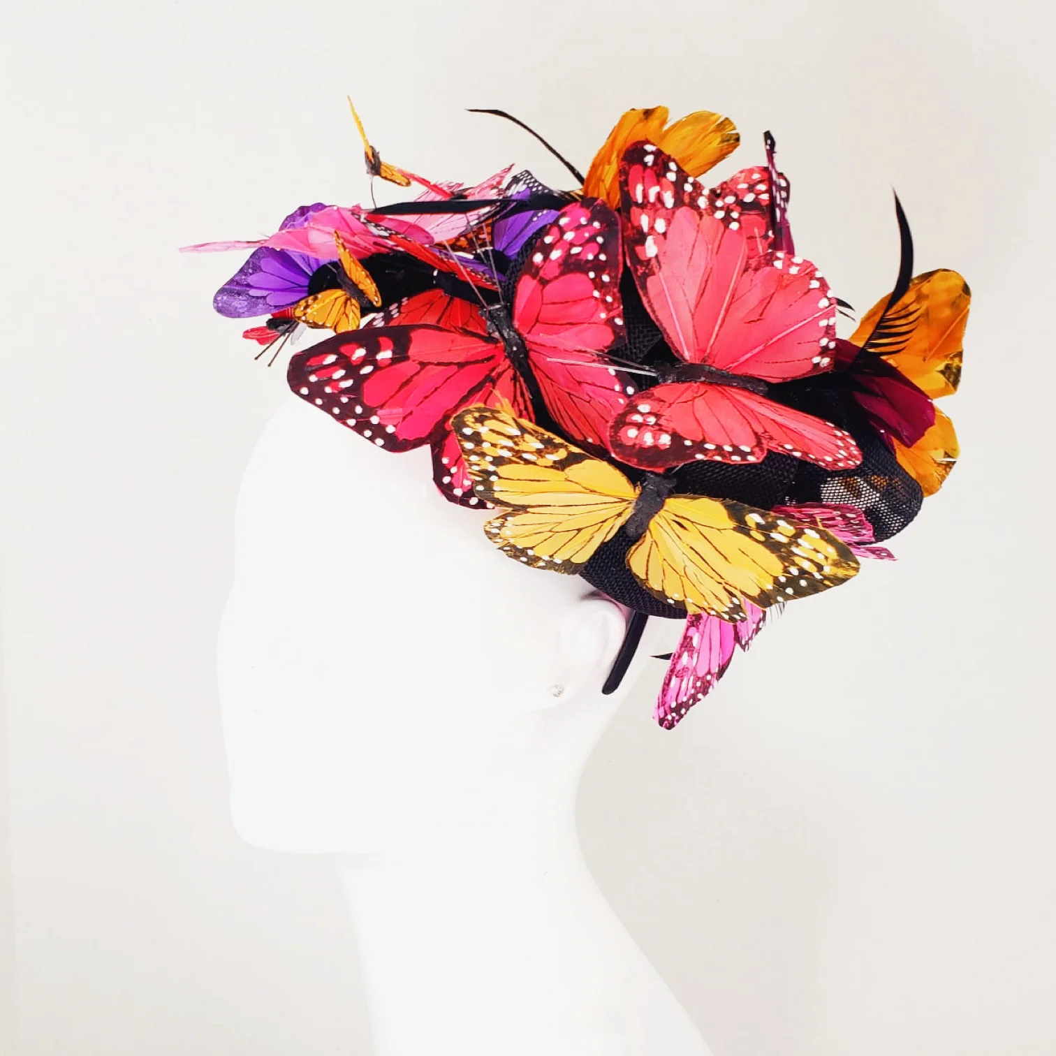 Summer Butterfly Fascinator - Image 2