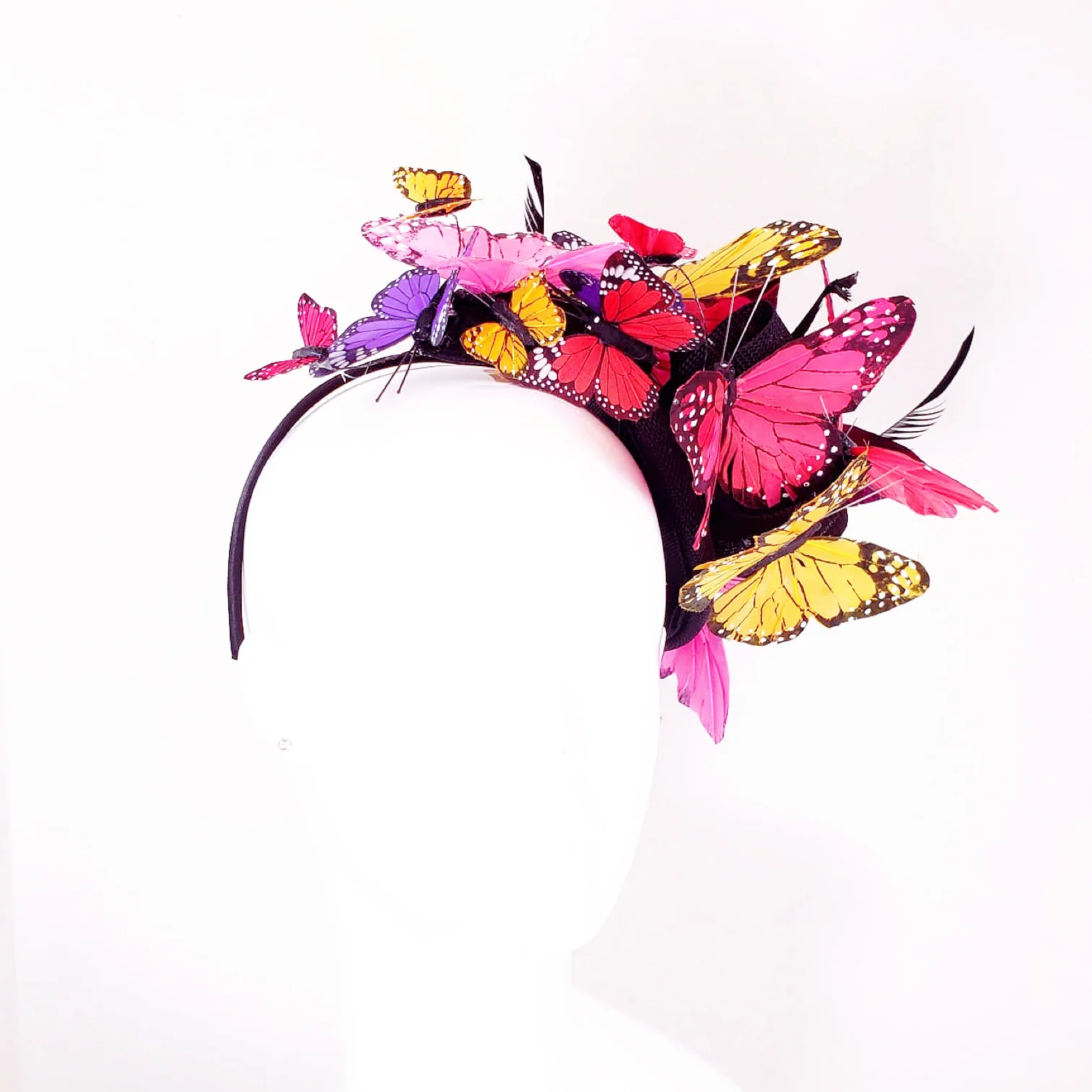 Summer Butterfly Fascinator - Image 3