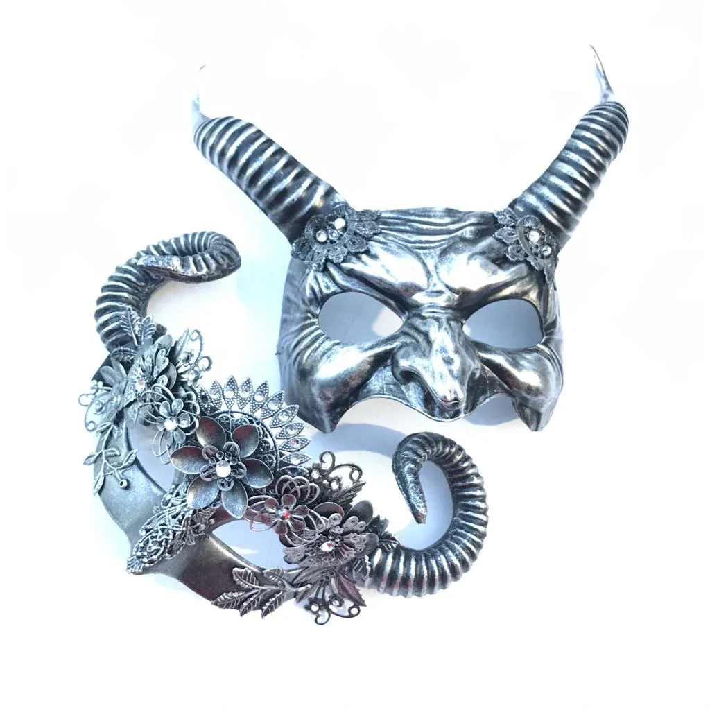 Malevolent Mask- Silver beauty