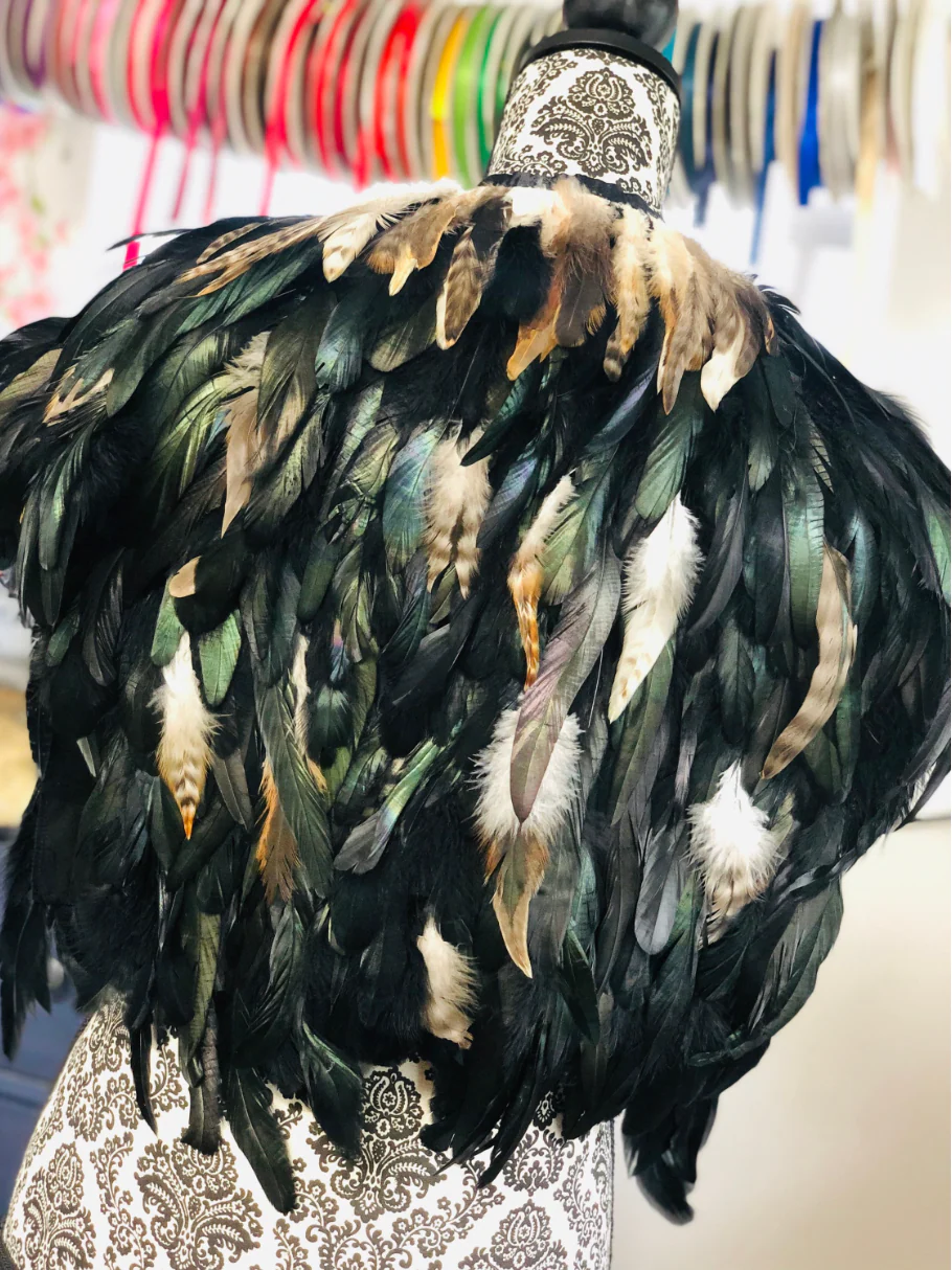 Highland Feather Cape - Viking Warrior - Image 2