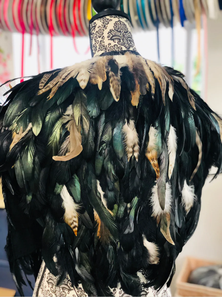 Highland Feather Cape - Viking Warrior - Image 4