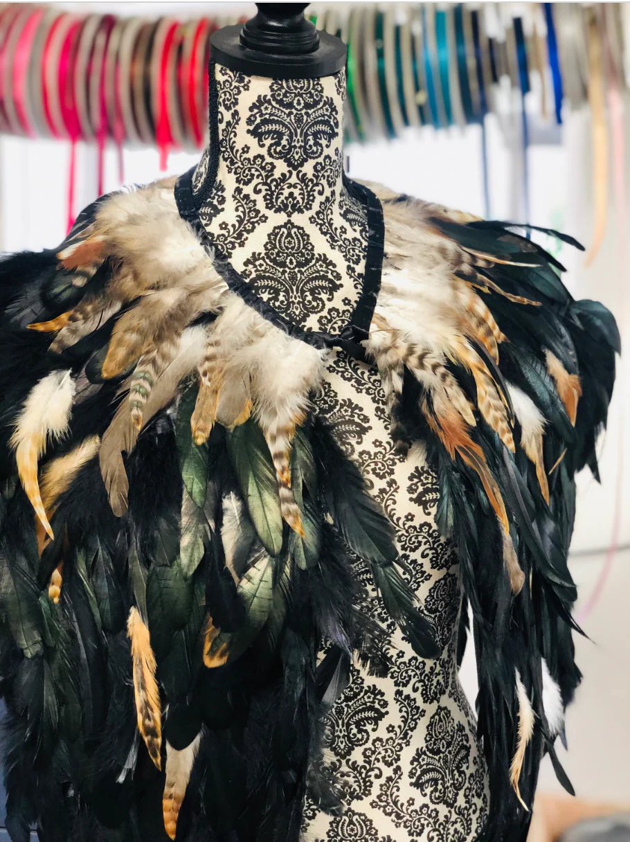 Highland Feather Cape - Viking Warrior - Image 6