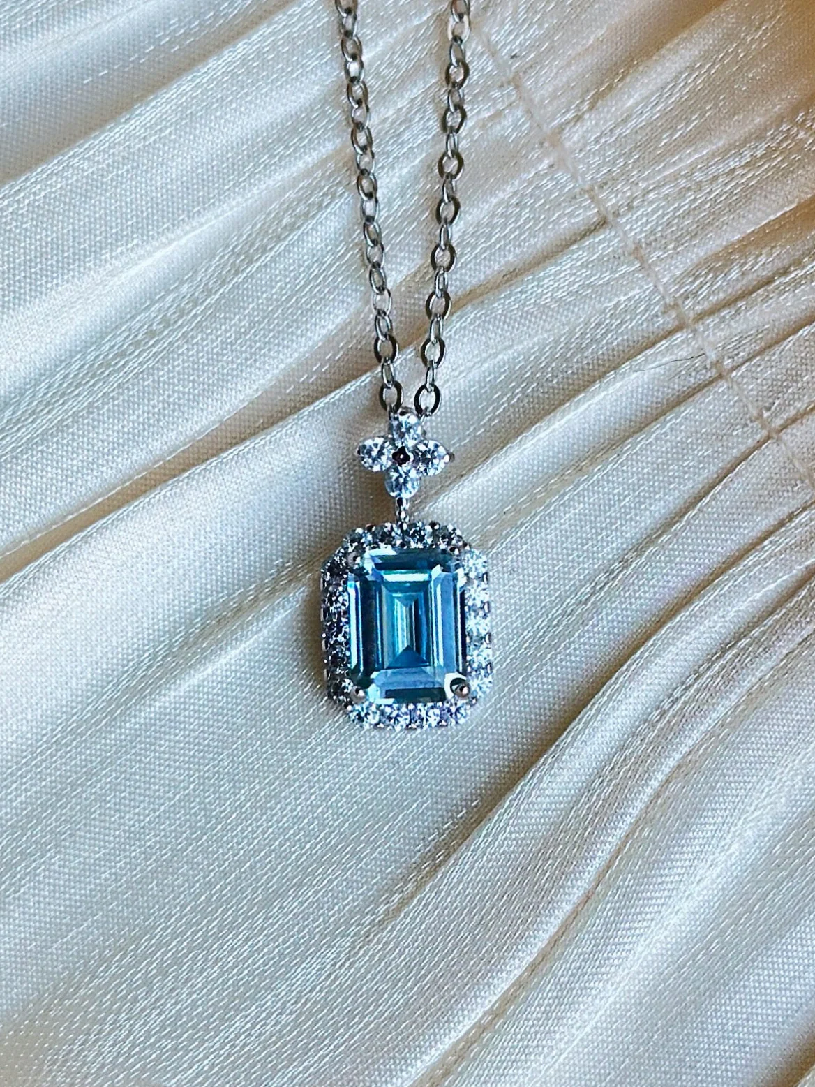 Sabrina - Necklace (Silver/Blue)