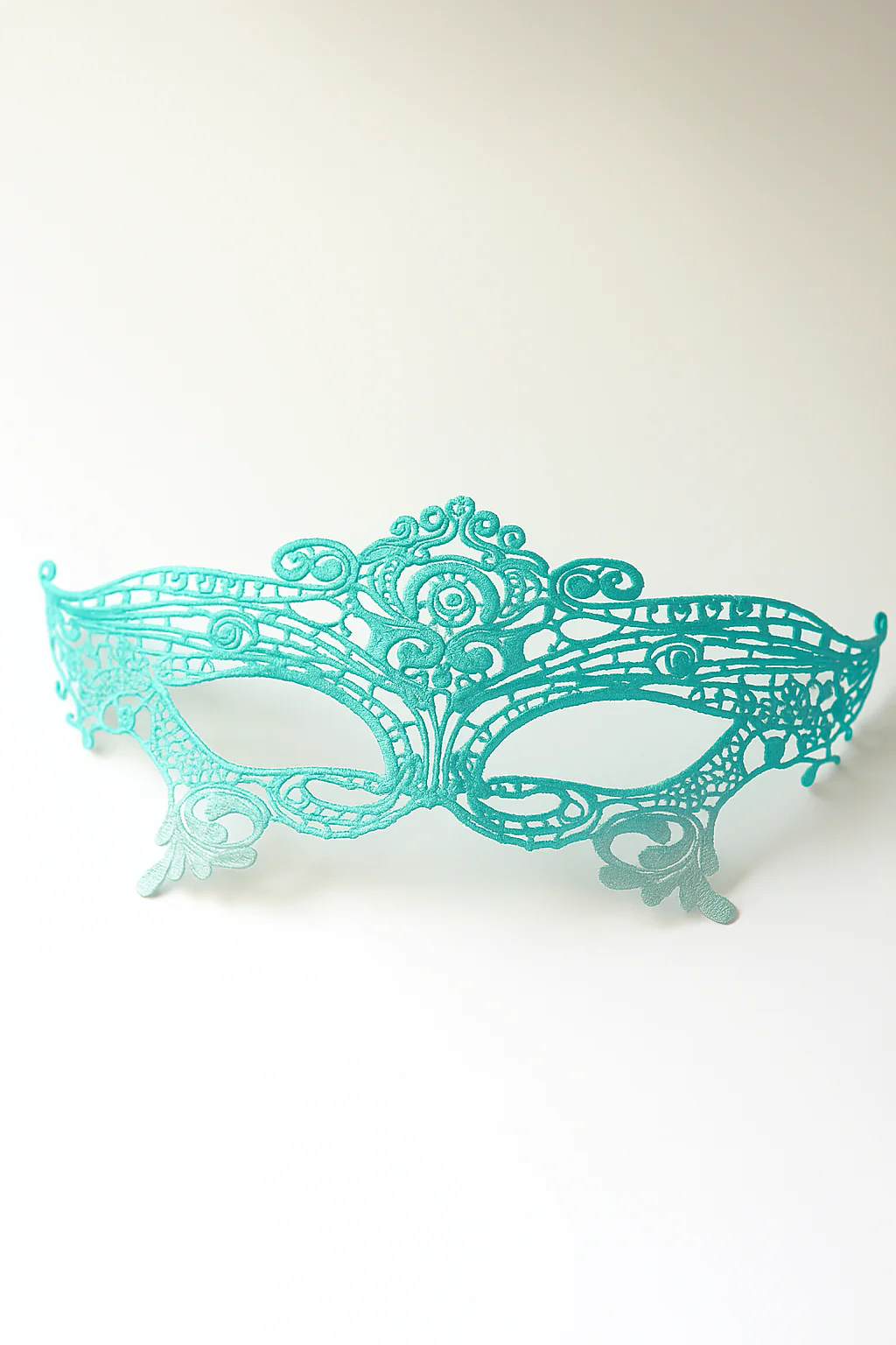 Nina Lace Mask - Aqua/Silver