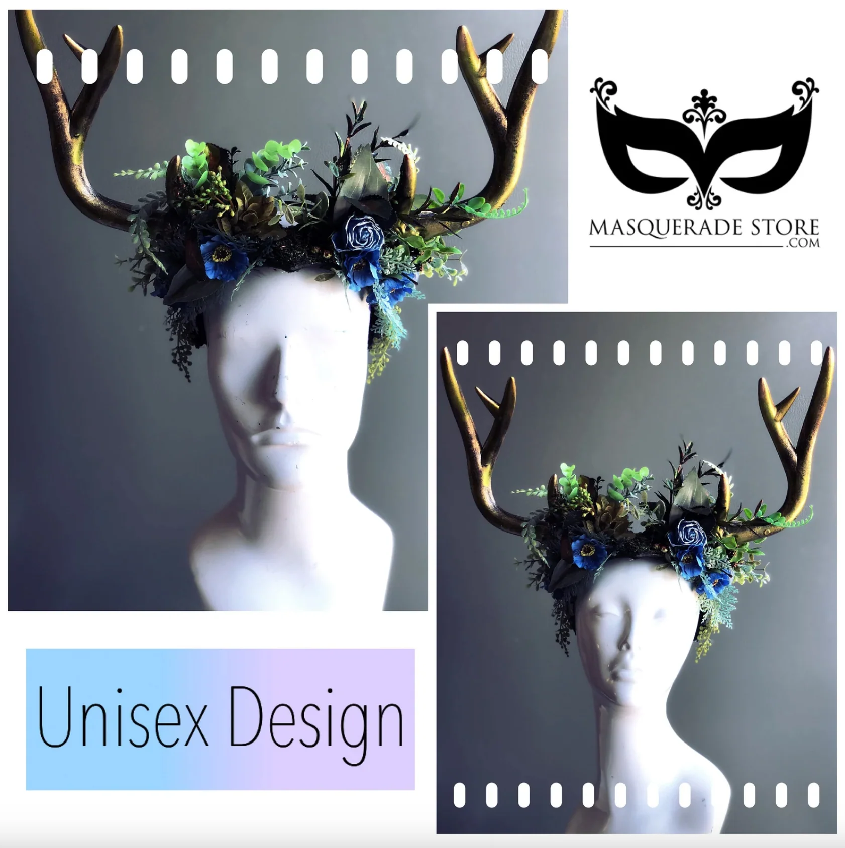 Deer Antler Headdress - Ostara - Image 8