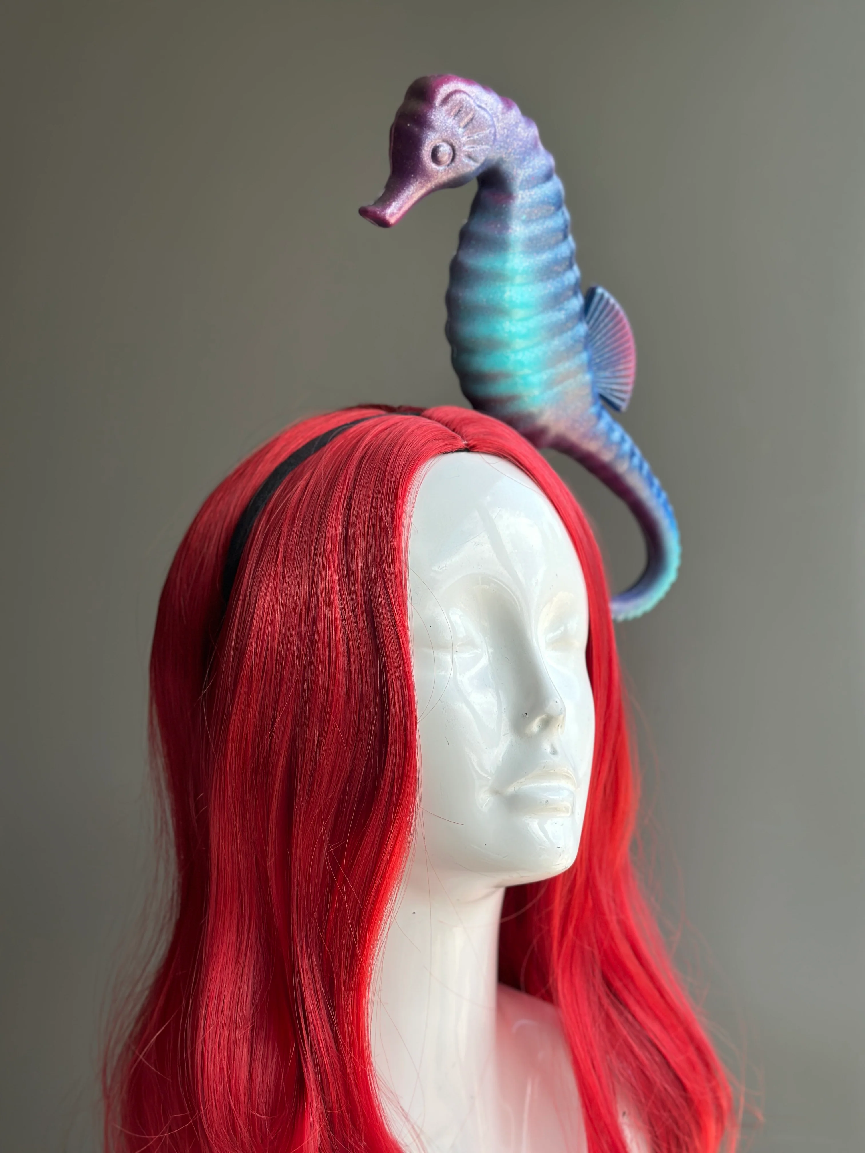 Seahorse Fascinator - Mystical Tides - Image 3