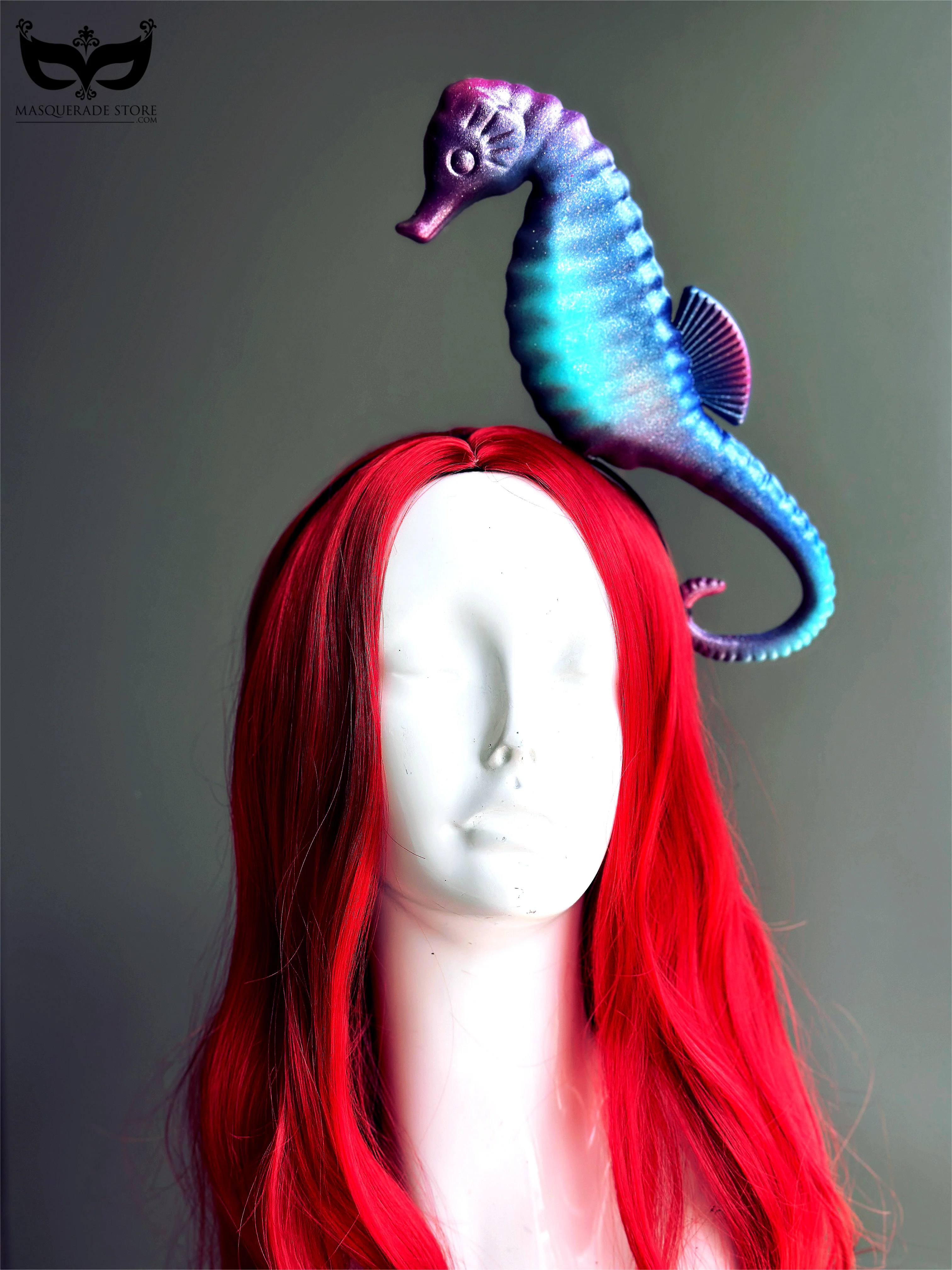 Seahorse Fascinator - Mystical Tides - Image 4