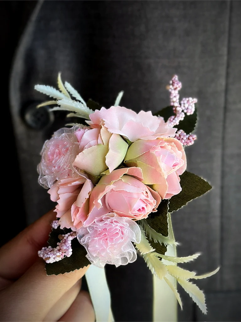 Petal Blush - Boutonniere & Corsage - Image 3