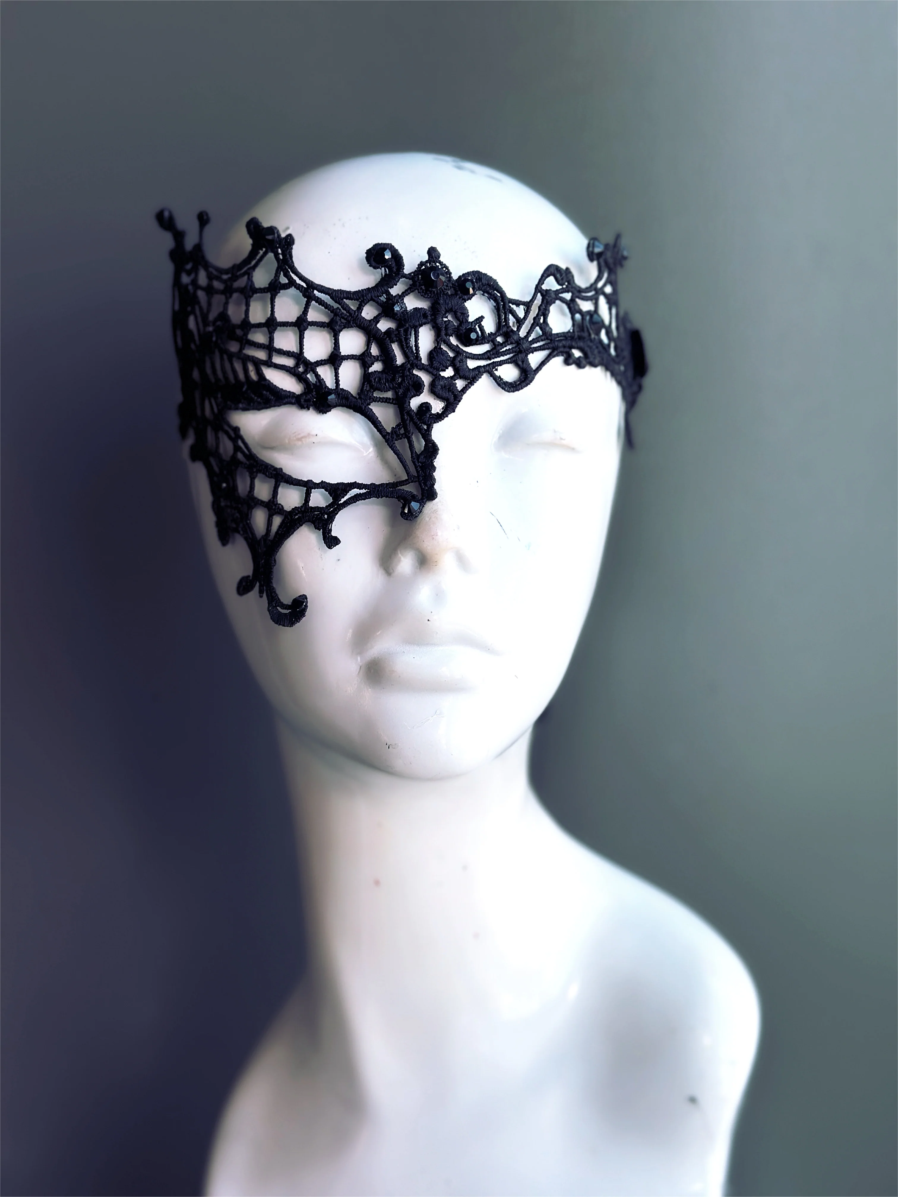 Phantom Lace Mask - Black - Image 2