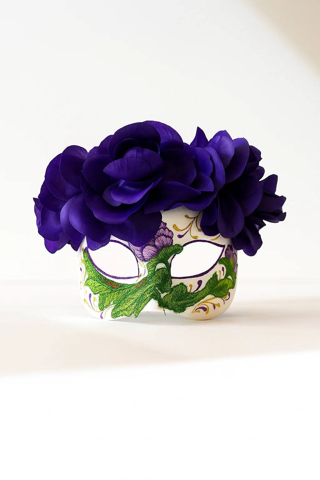 Purple Bloom – Floral Skull Mask
