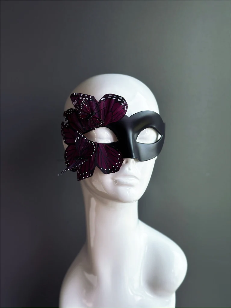 Butterfly Mask - Black and Purple - Image 8